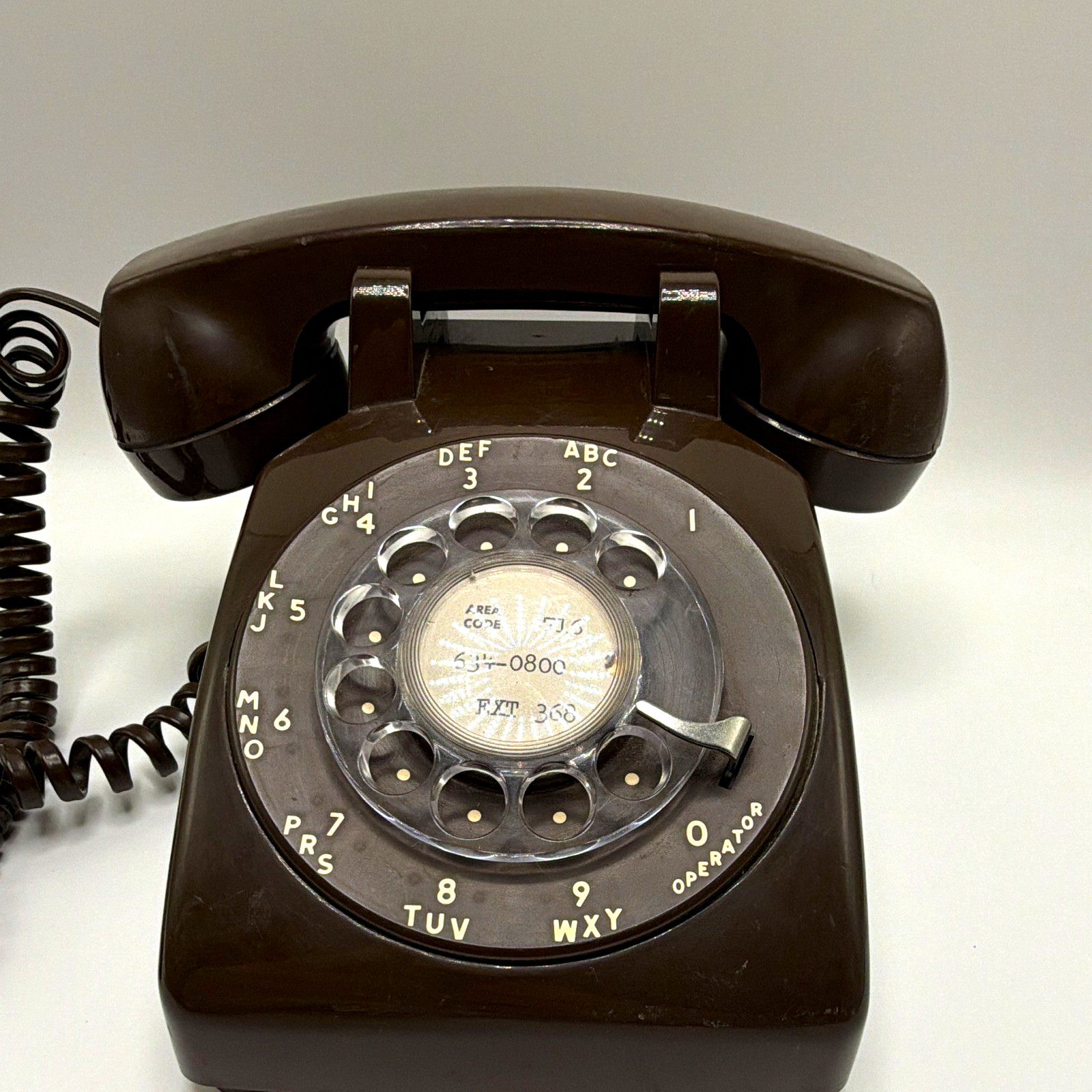 VINTAGE STROMBERG CARLSON S-C500DM Brown Rotary Dial Telephone 1970s Retro