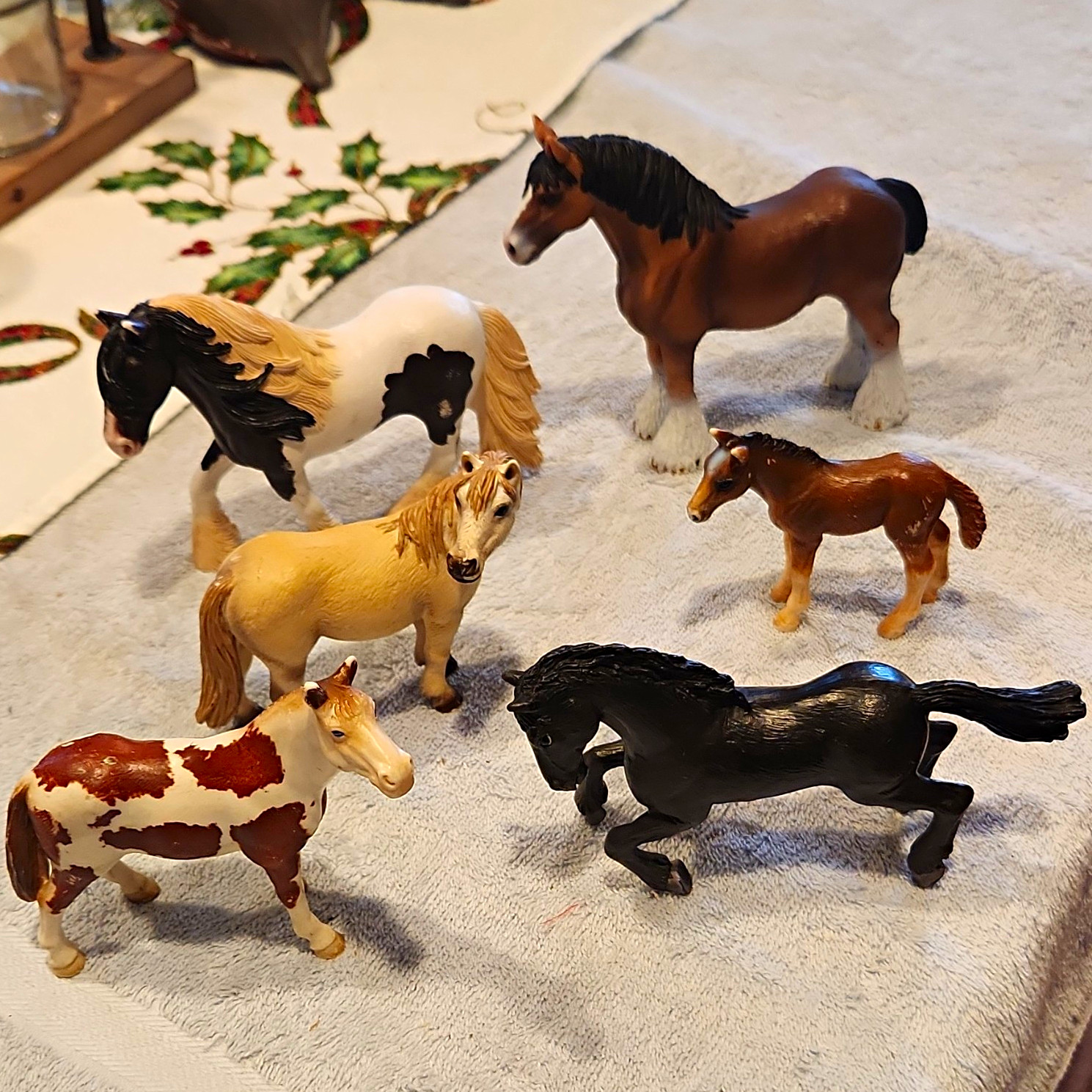 vintage Schleich Horse Figurines Lot of 6 Plastic Figurines (2001-2016)