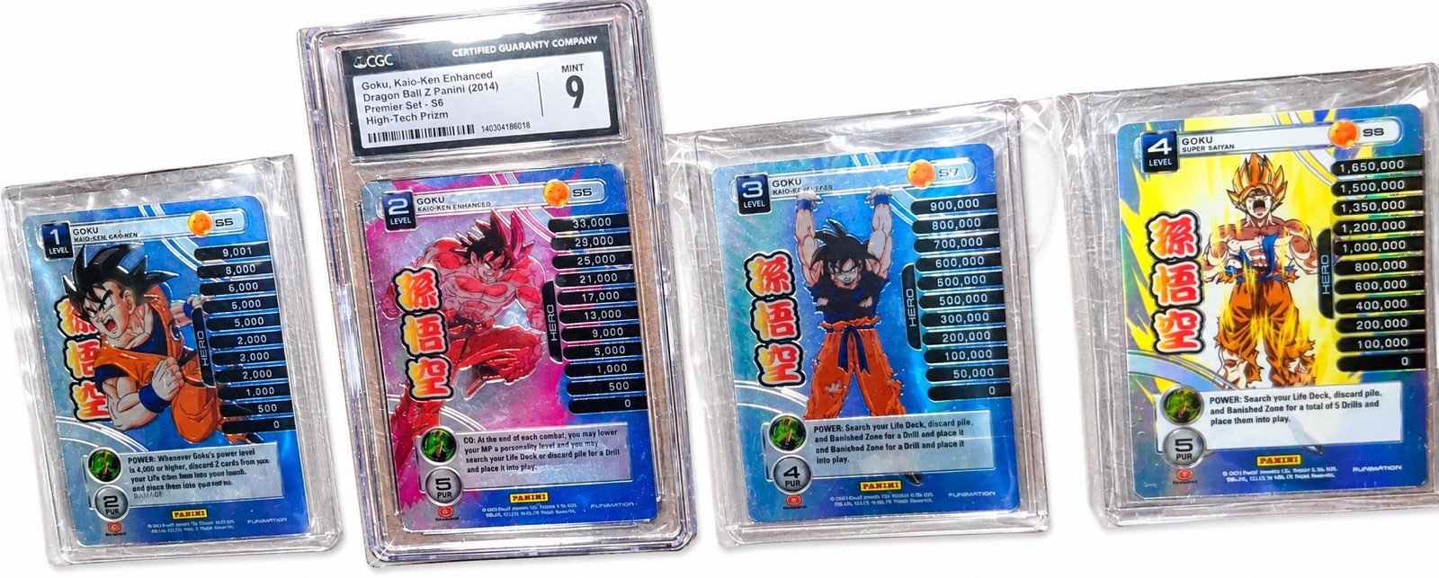 2014 PANINI DEBUT PREMIER SET GOKU S5 S6 CGC S7 S8 PRIZM Dragon Ball Card LOT