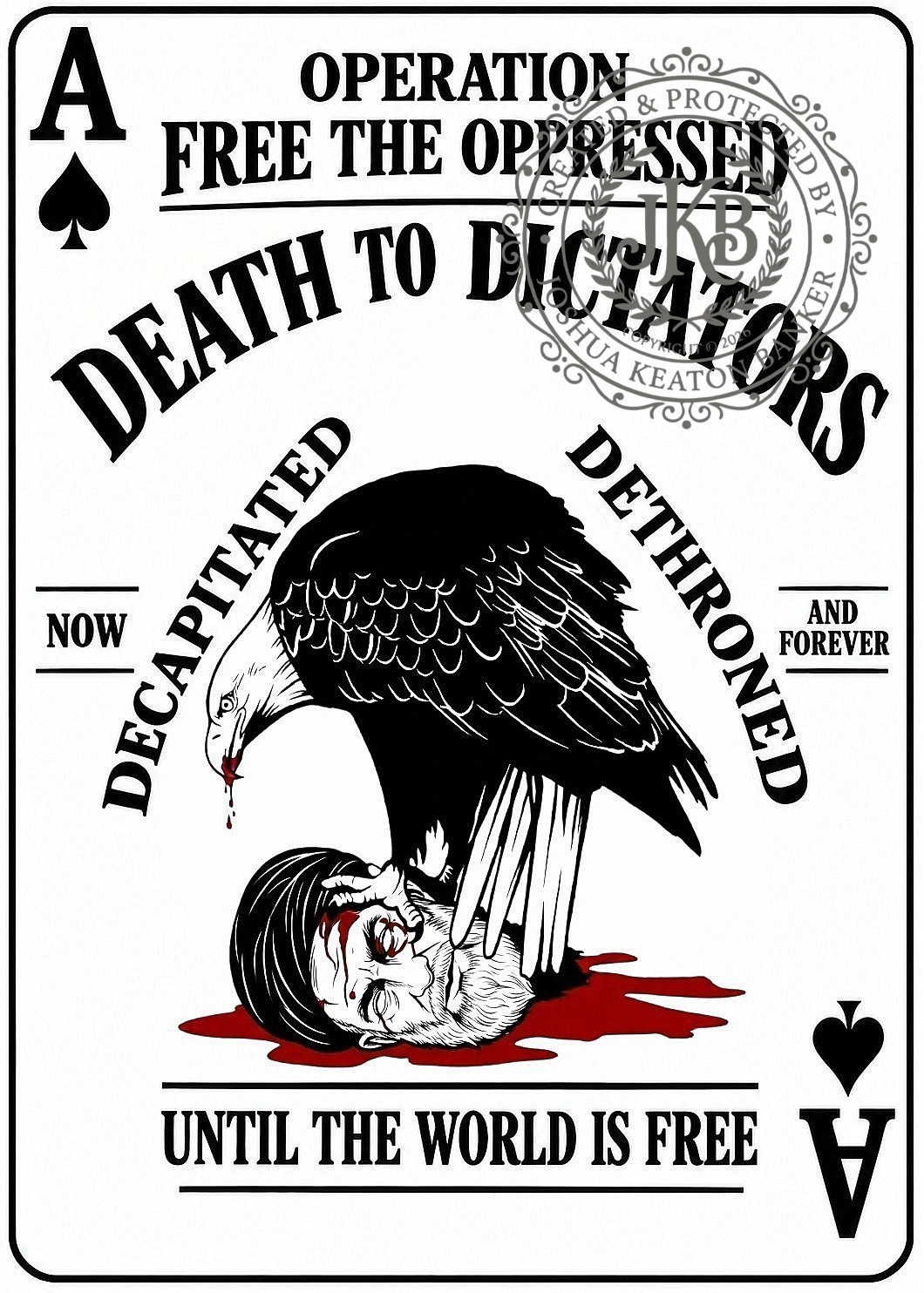 Death To Dictators Iran War DEATH CARD Digital Art Download Photo Picture
