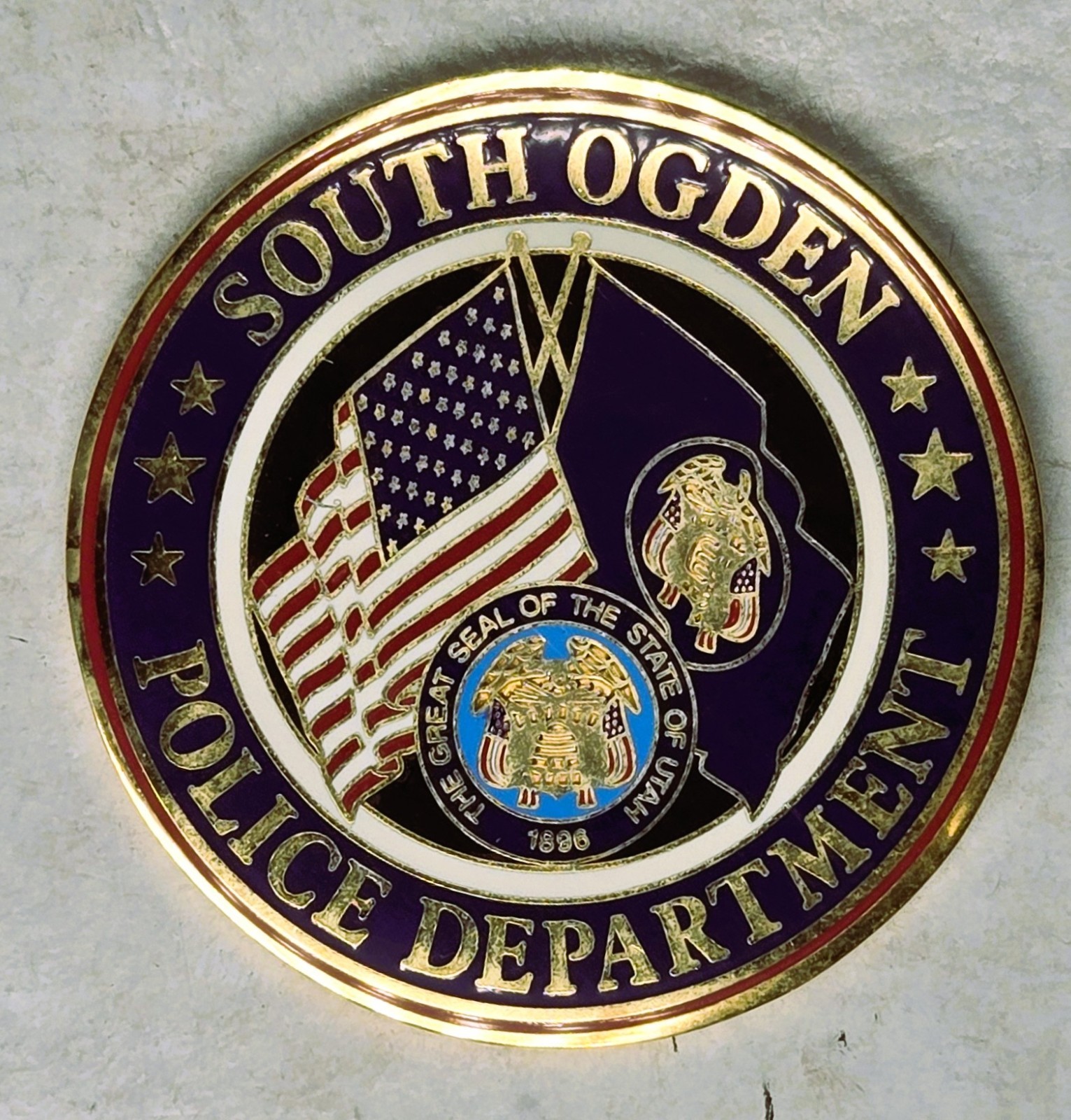 UTAH - South Ogden City - POLICE DEPARTMENT - Challenge Coin