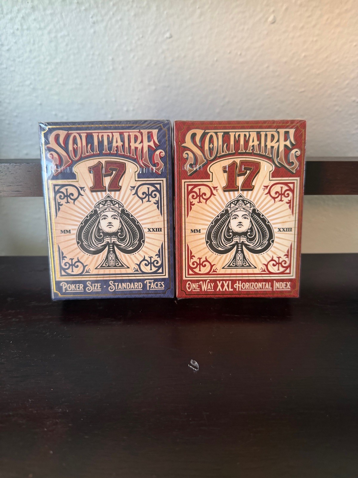 Stockholm 17 Playing Cards: Solitaire 17 Gilded LTD Set - (127/700) & (515/700)