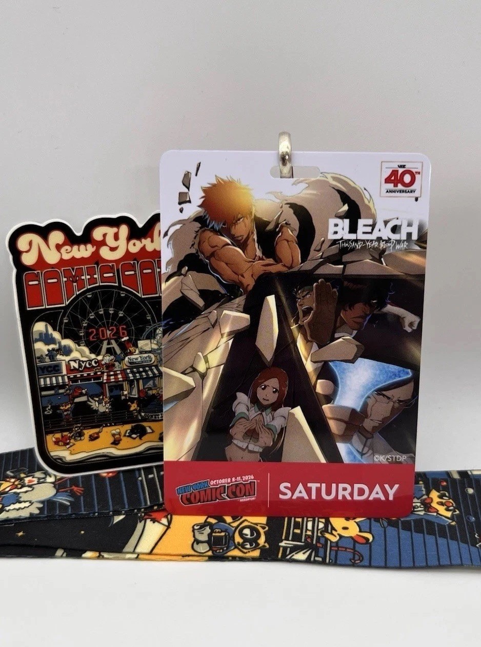 New York Comic Con NYCC 2026 Saturday Ticket UNACTIVATED with Lanyard + Sticker New York Comic Con NYCC 2026 Saturday Ticket UNACTIVATED with Lanyard + Sticker
