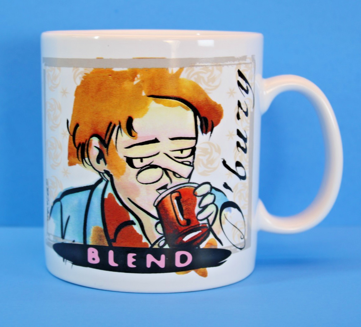 Vtg Rare Starbucks 1998 Doonesbury Mug Gary Trudeau Blend D’buzy Converge