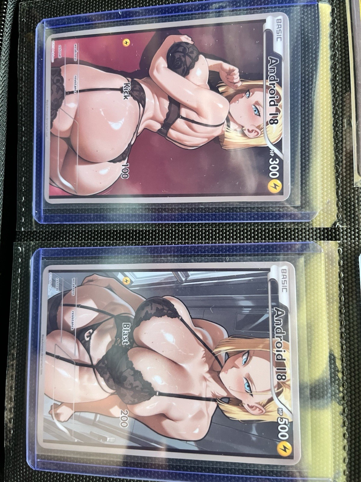 Android 18 Adult Trading Cards Dragon Ball Z  Anime Manga Set Of 2