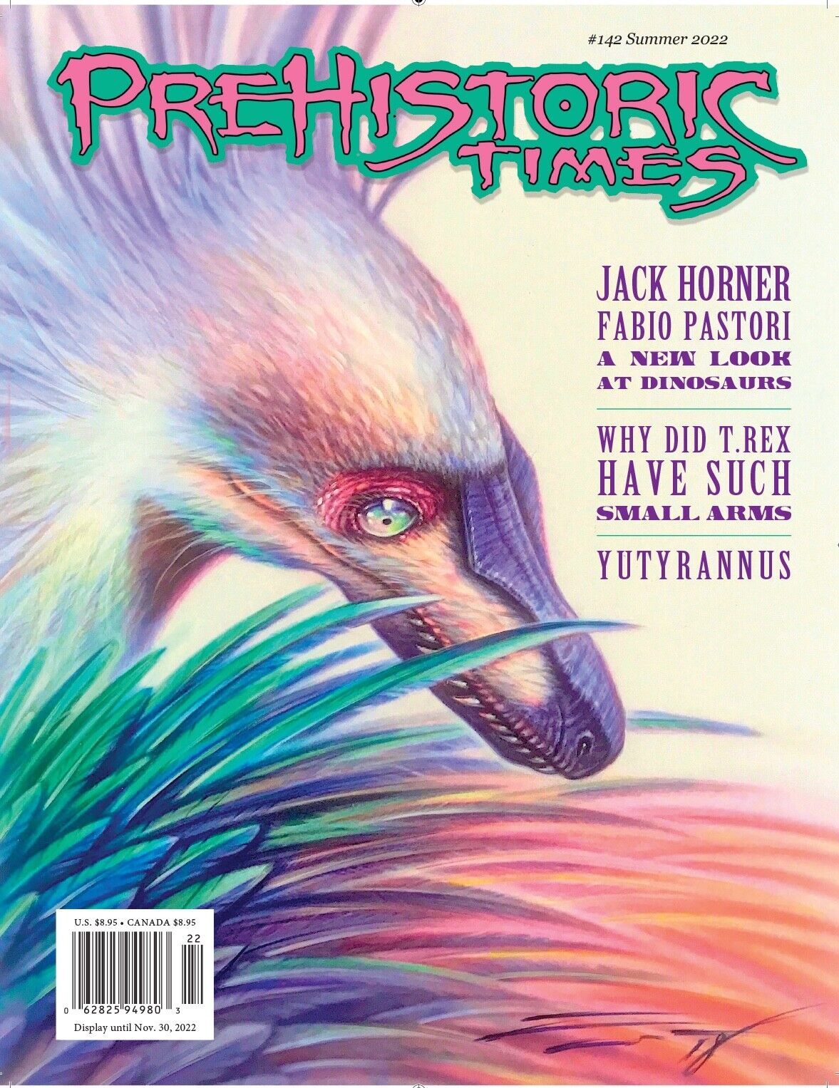 #142 Issue Prehistoric Times dinosaur magazine PT Summer 2022 mint condition