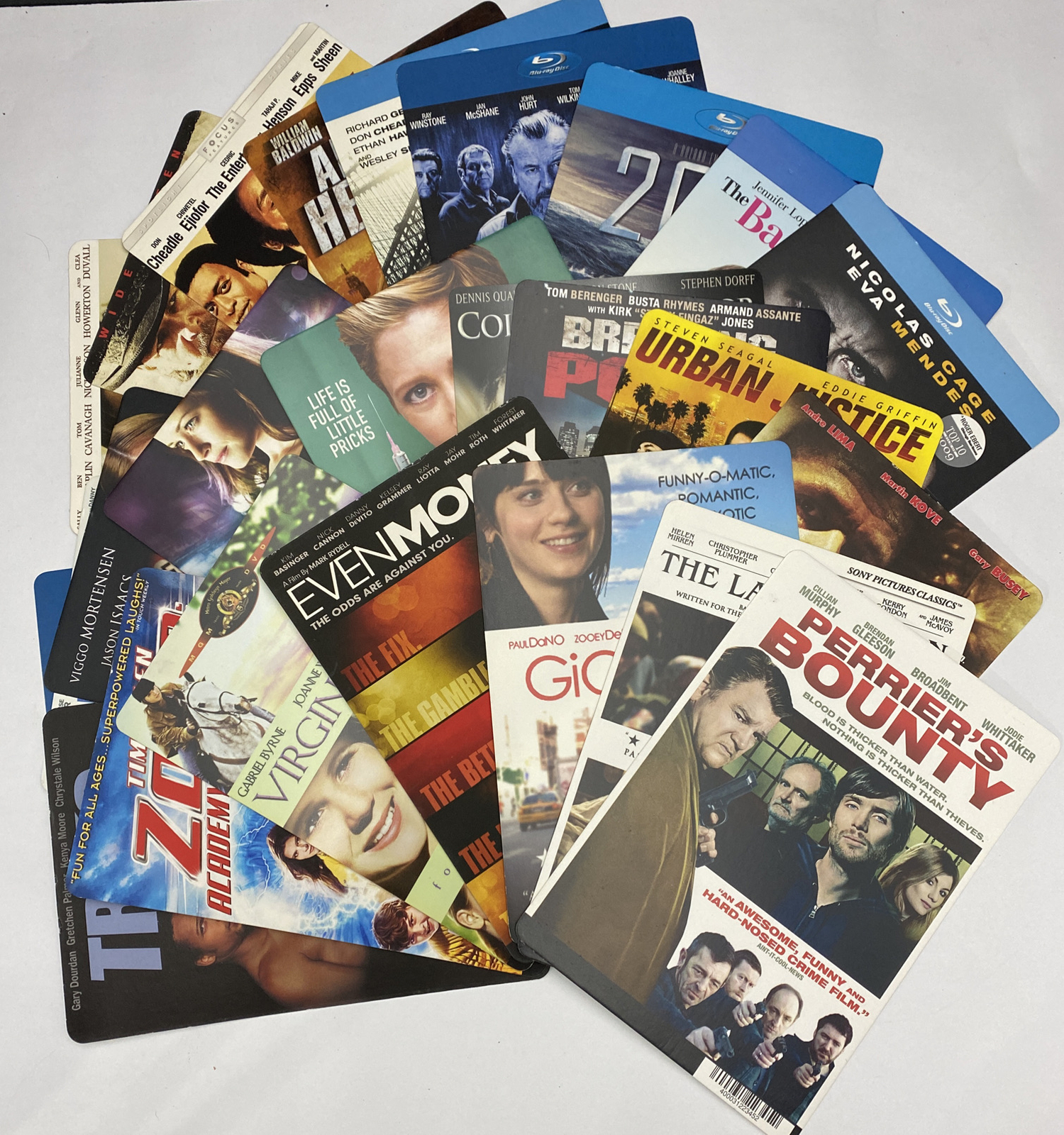 Vtg Blockbuster Video Movie Backer Card Lot (25)  VGC Movie Decor Art  (#1)