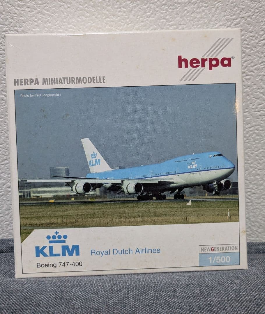 Used Herpa Helper 1/500 Klm Boeing 747-400
