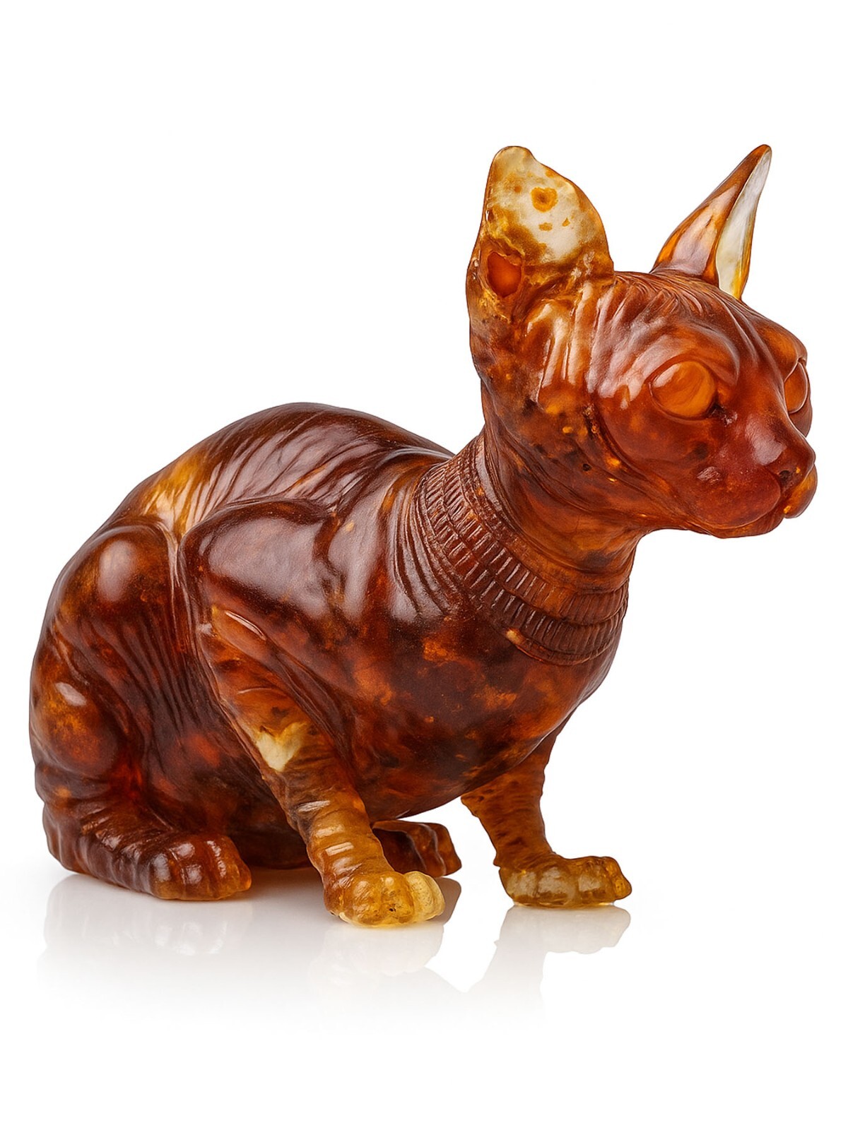 Baltic Amber Sphynx Cat Figurine Sculpture – 60 gr - Wholesale Baltic Amber Sphynx Cat Figurine Sculpture – 60 gr - Wholesale