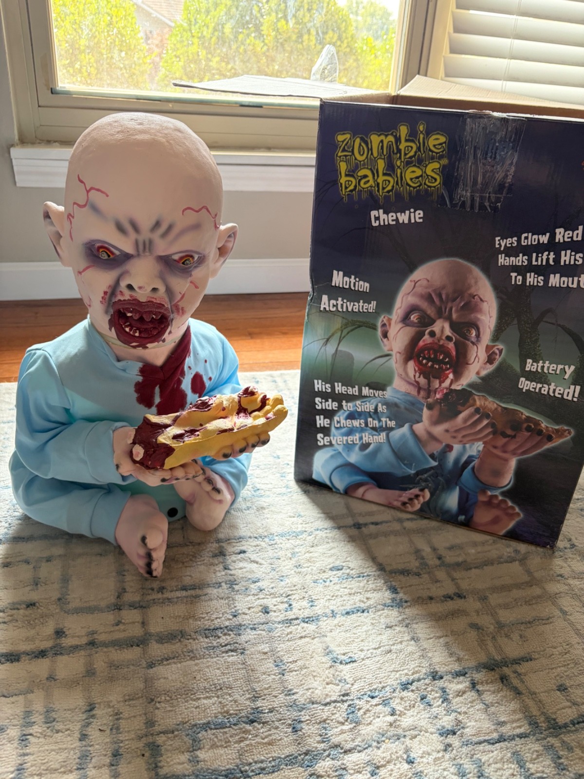 “Snack Time” Zombie Baby Animatronic Retired Morbid Enterprises Spirit Halloween