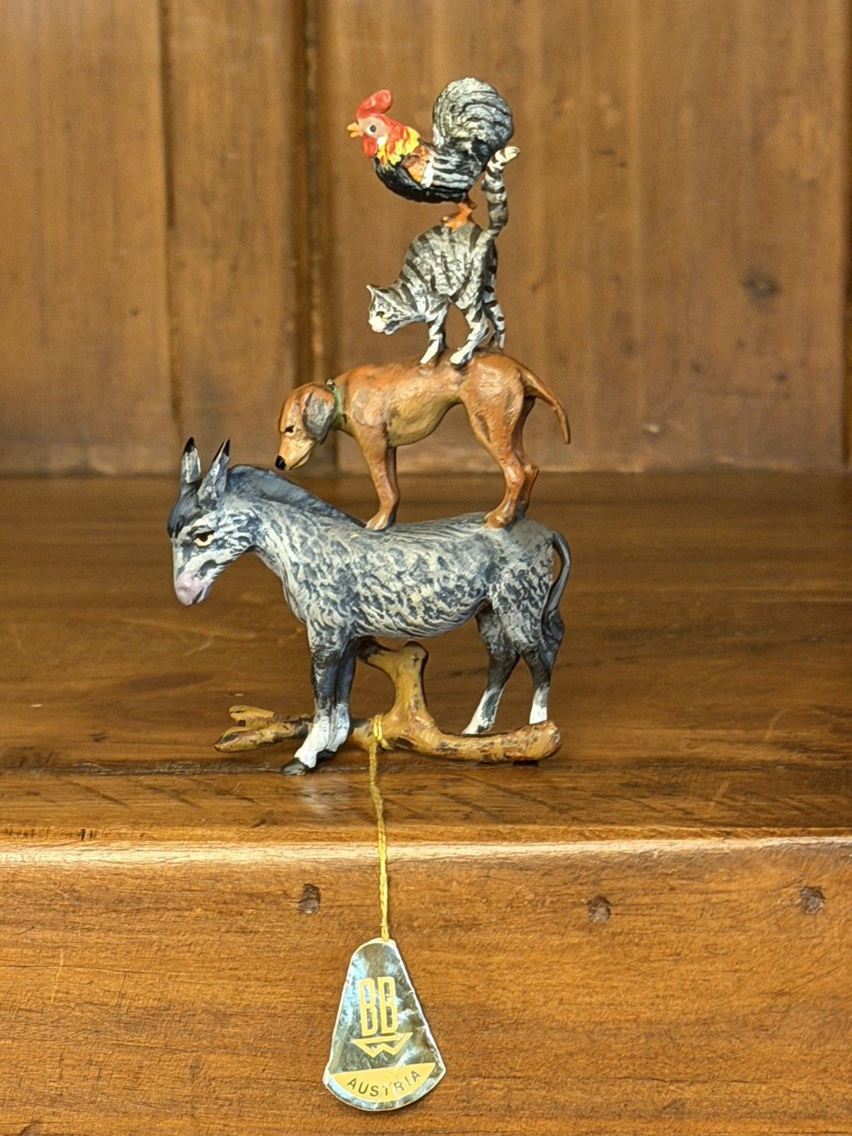Austrian Vienna Cold Painted Bronze Figural Group of 
