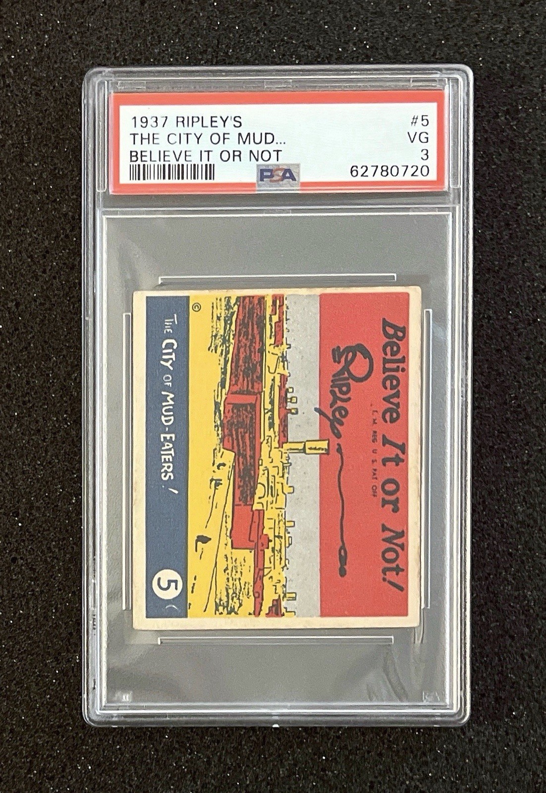1937 ripleys believe it or not - #5 The City Of Mud - PSA 3