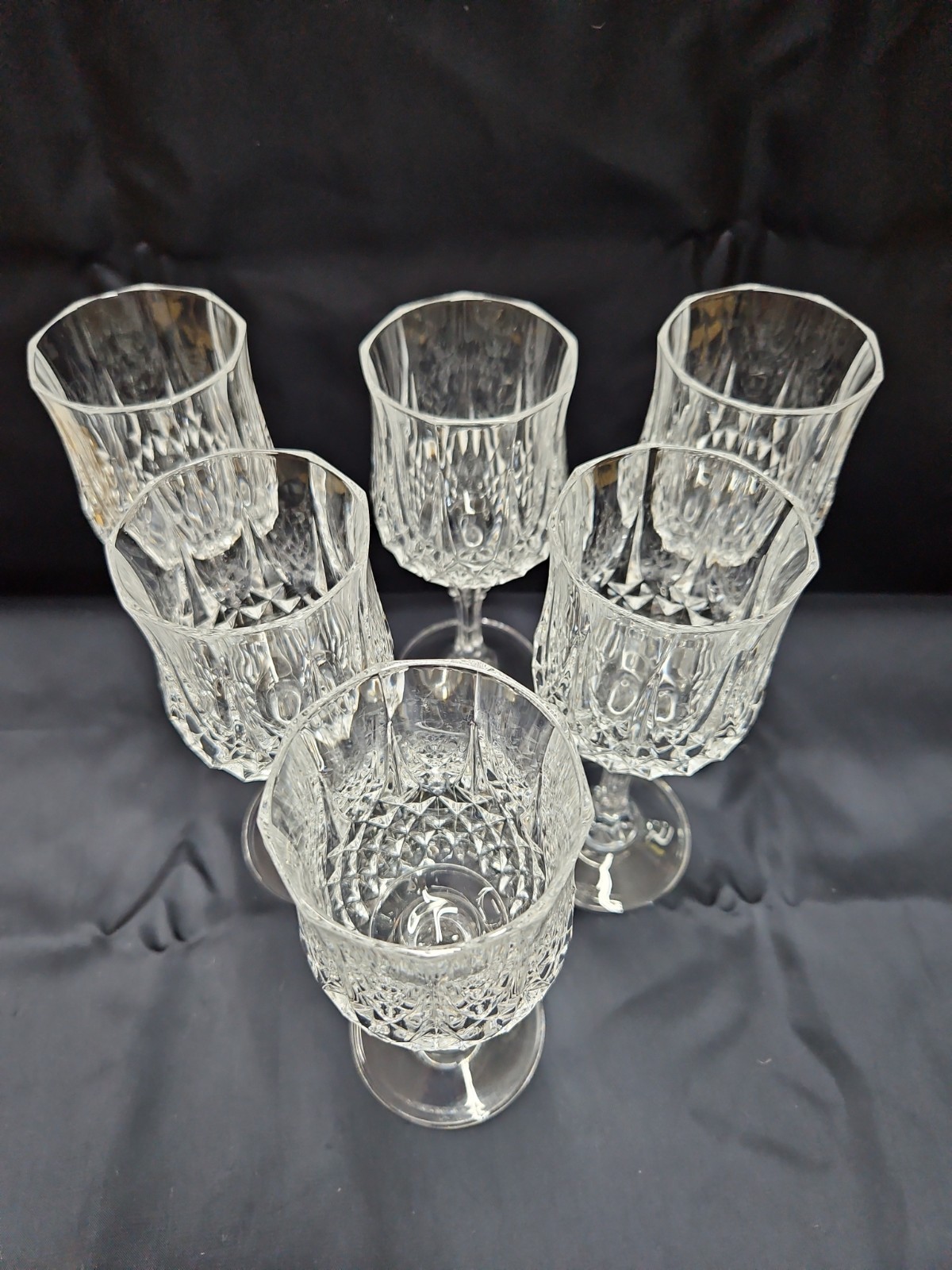 Vintage Cristal D\'Arques-Durand Wine Glasses