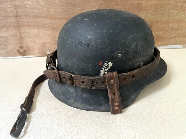 WW2 German Helmet Carrier Trench Made by Soldier