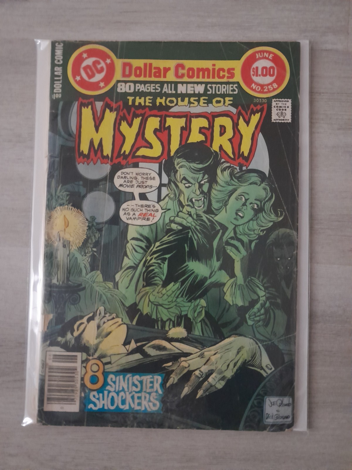 1978 DC Comics House of Mystery #258 Joe Orlando Cover 1978 DC Comics House of Mystery #258 Joe Orlando Cover