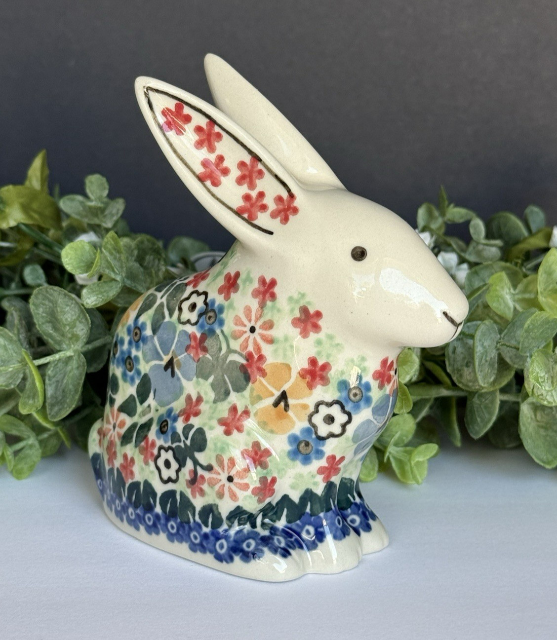 NWOT Polish Pottery Bunny Rabbit Unikat M. Starzyk 1589 – 5\