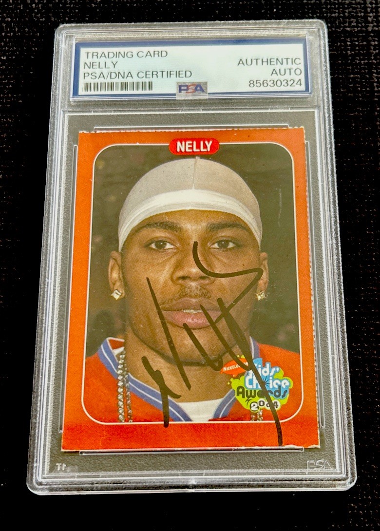 NELLY ROOKIE Rare Auto Nickelodeon Kids Choice Card 2004 Signed PSA DNA