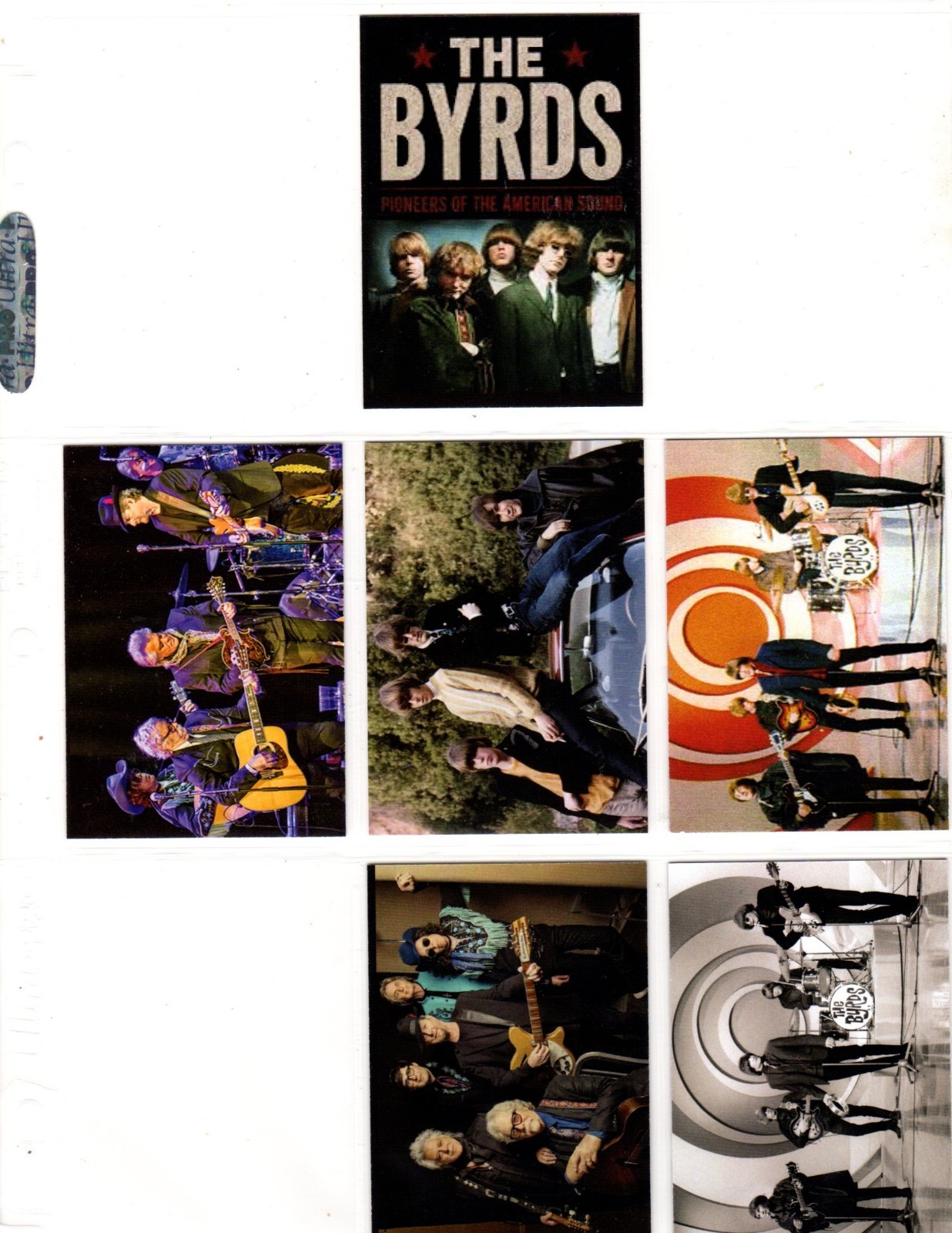 THE BYRDS   CUSTOM TRADING CARD 6 CARDS  SET