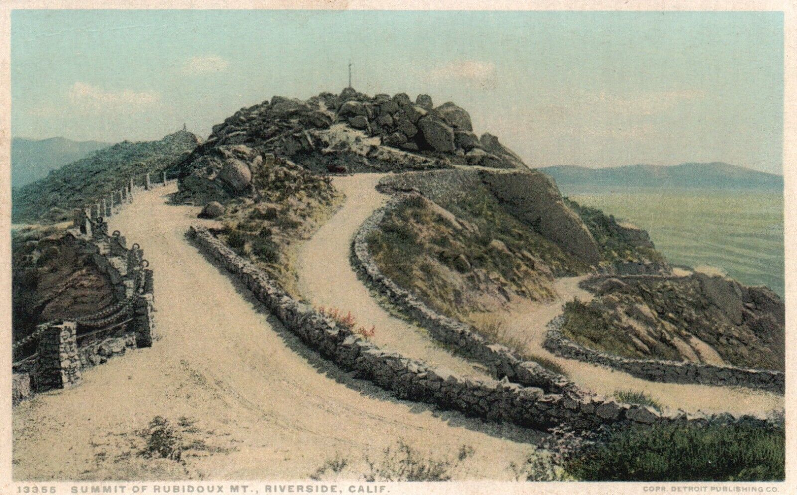 Postcard CA Riverside California Summit of Mt Rubidoux Vintage PC e6756