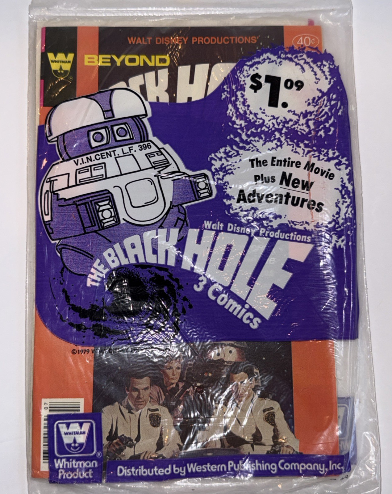 NEW Disney The Black Hole 3 Comic Book Set Sealed in Bag Whitman Product 1979