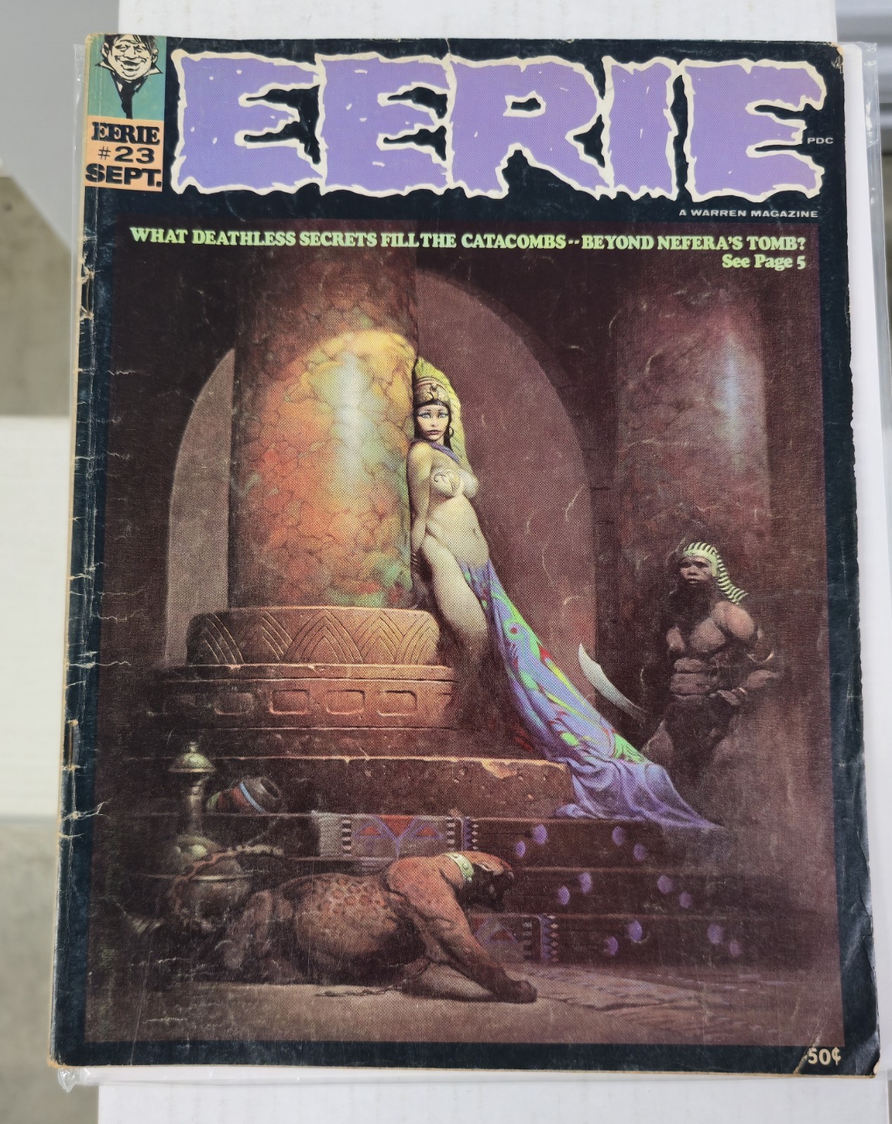Eerie Magazine 23 Warren 1971 Frank Frazetta Cover Horror Rare Neal Adams 
