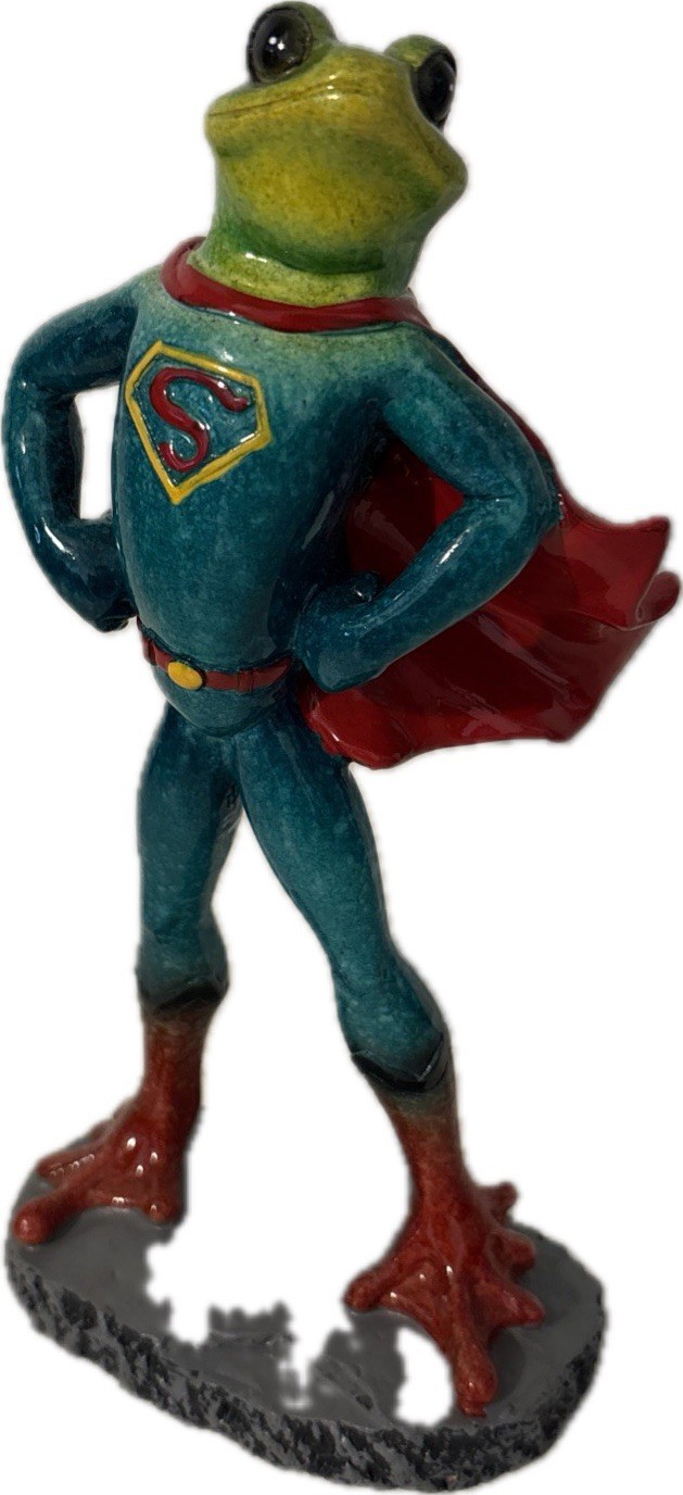 Ebros Superhero Frog Superman Statue 8