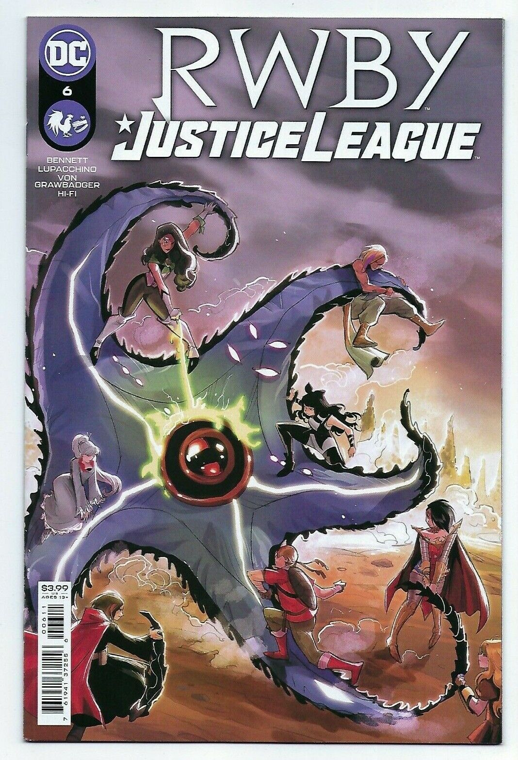 DC Comics RWBY JUSTICE LEAGUE #6 first printing cover A