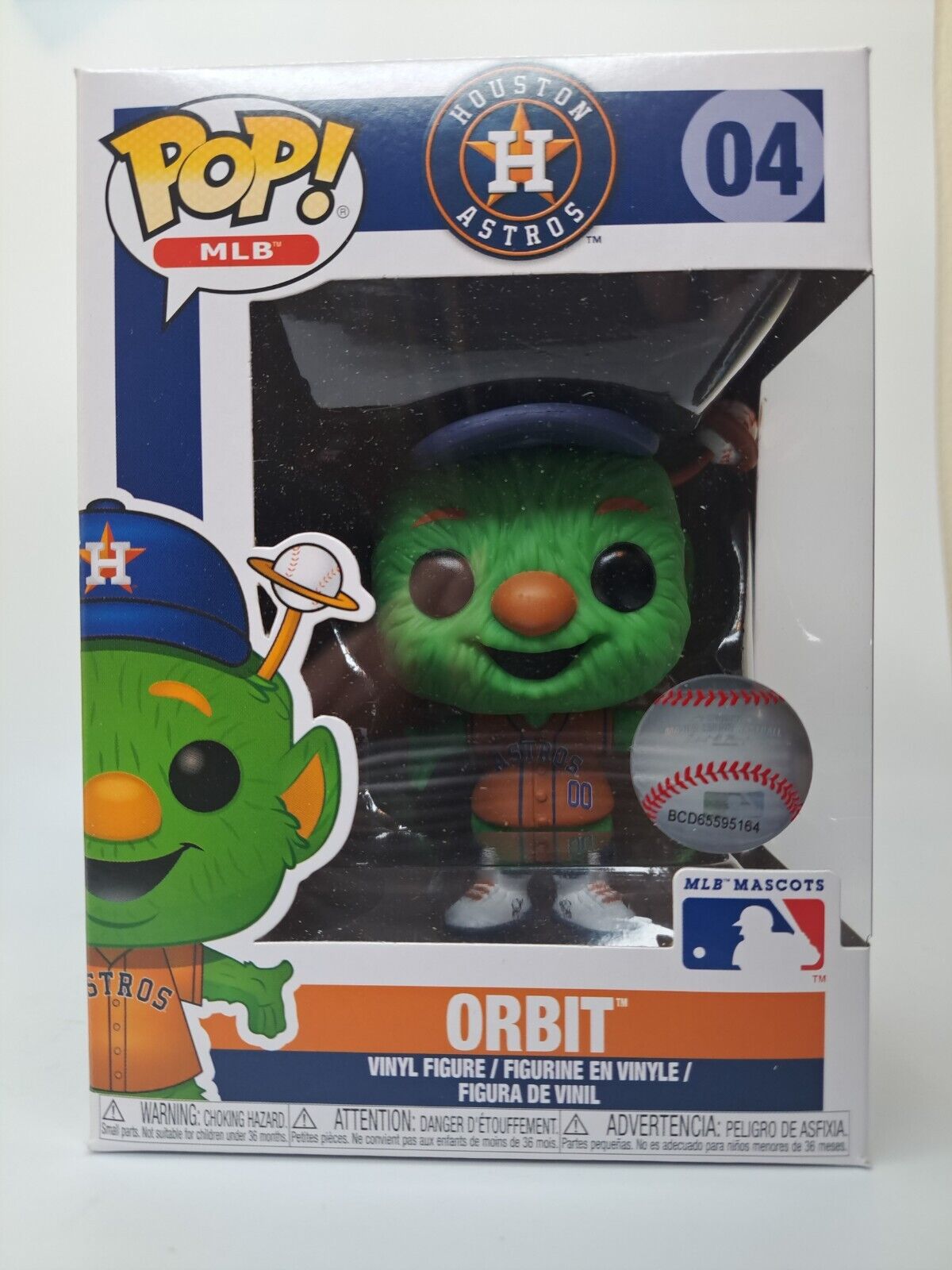 Funko Pop Vinyl: Orbit #4 Houston Astros MLB Mascots RARE W/ Protector 