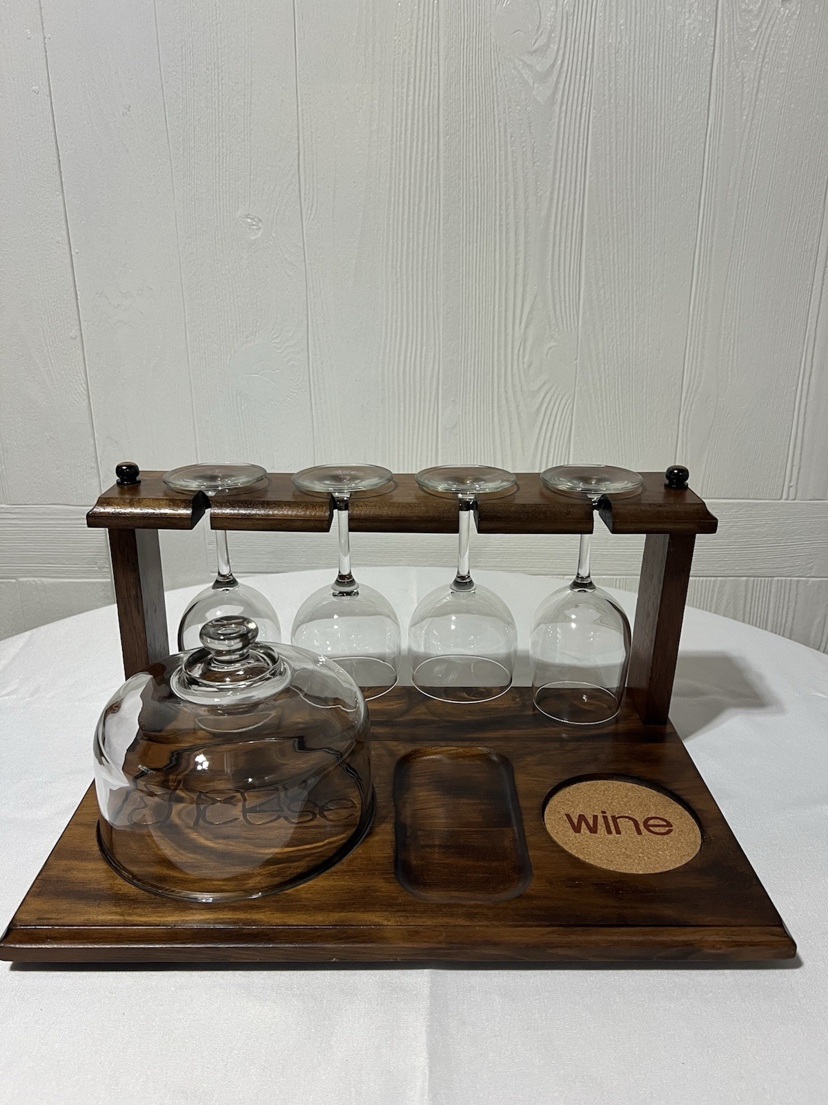Vintage Wine And Cheese Server Set