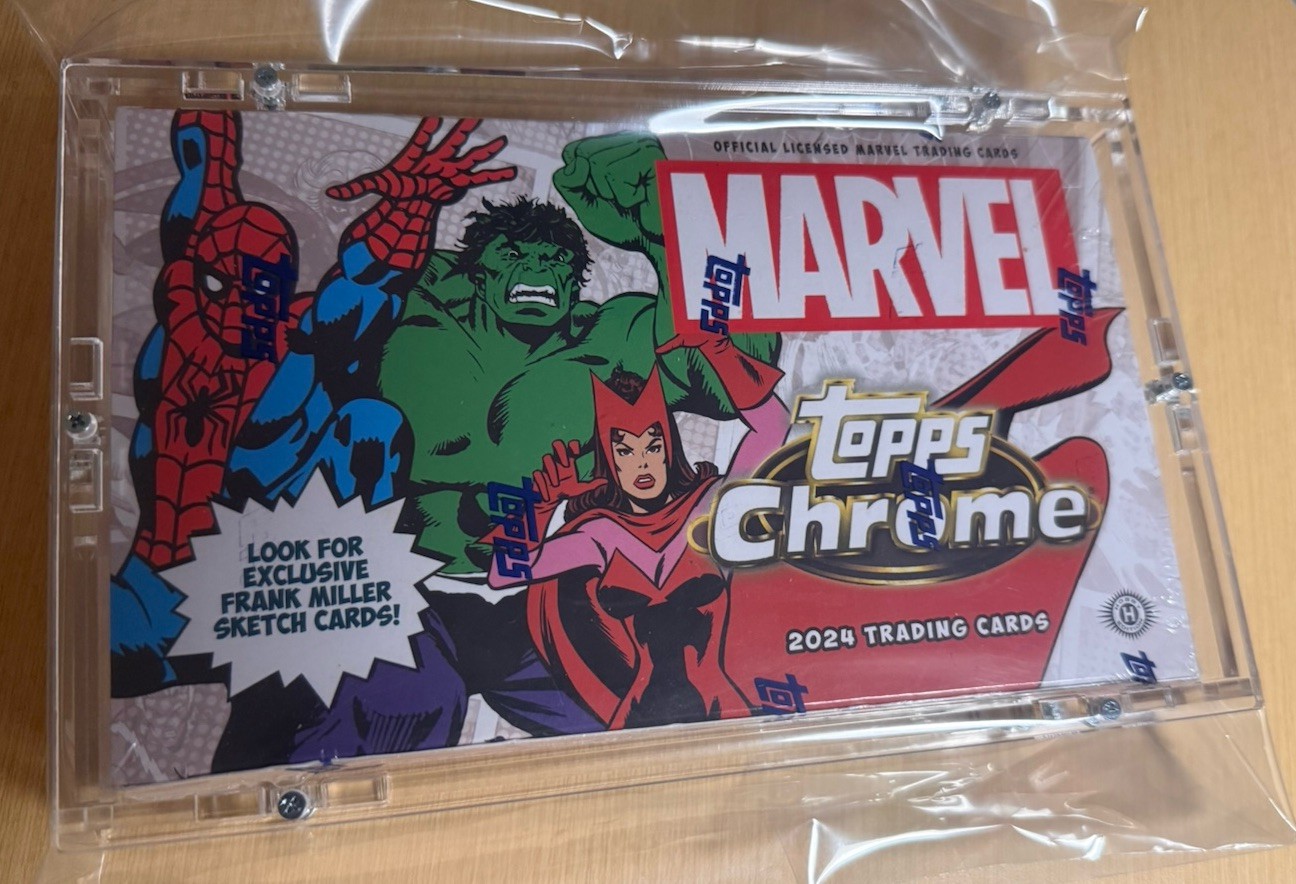 2024 Topps Chrome Marvel Hobby Box Inaugural Edition Sealed Cased Receipted USA