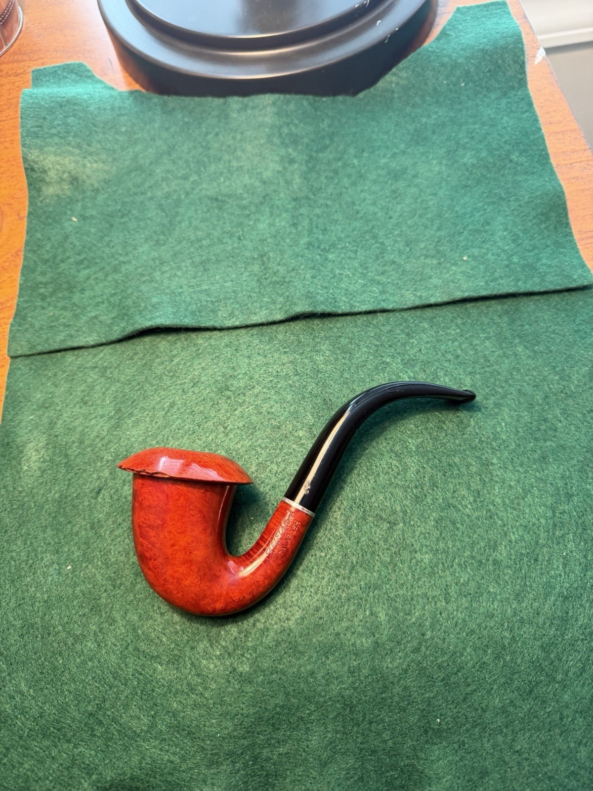 Aldo Velani Calabash Estate Pipe Made In Italy Blonde In Color