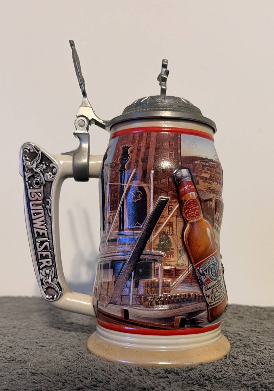 Anheuser Busch Budweiser Handcrafted Stein 1999 Collectors Club No. 13395 - New
