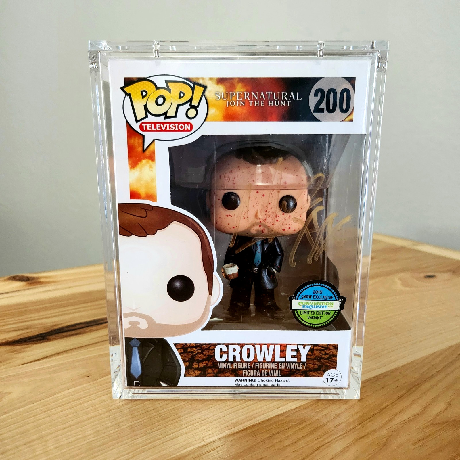 ⭐SUPERNATURAL FUNKO: Mark Sheppard signed Crowley LIMITED EDITION VARIANT - SWAU