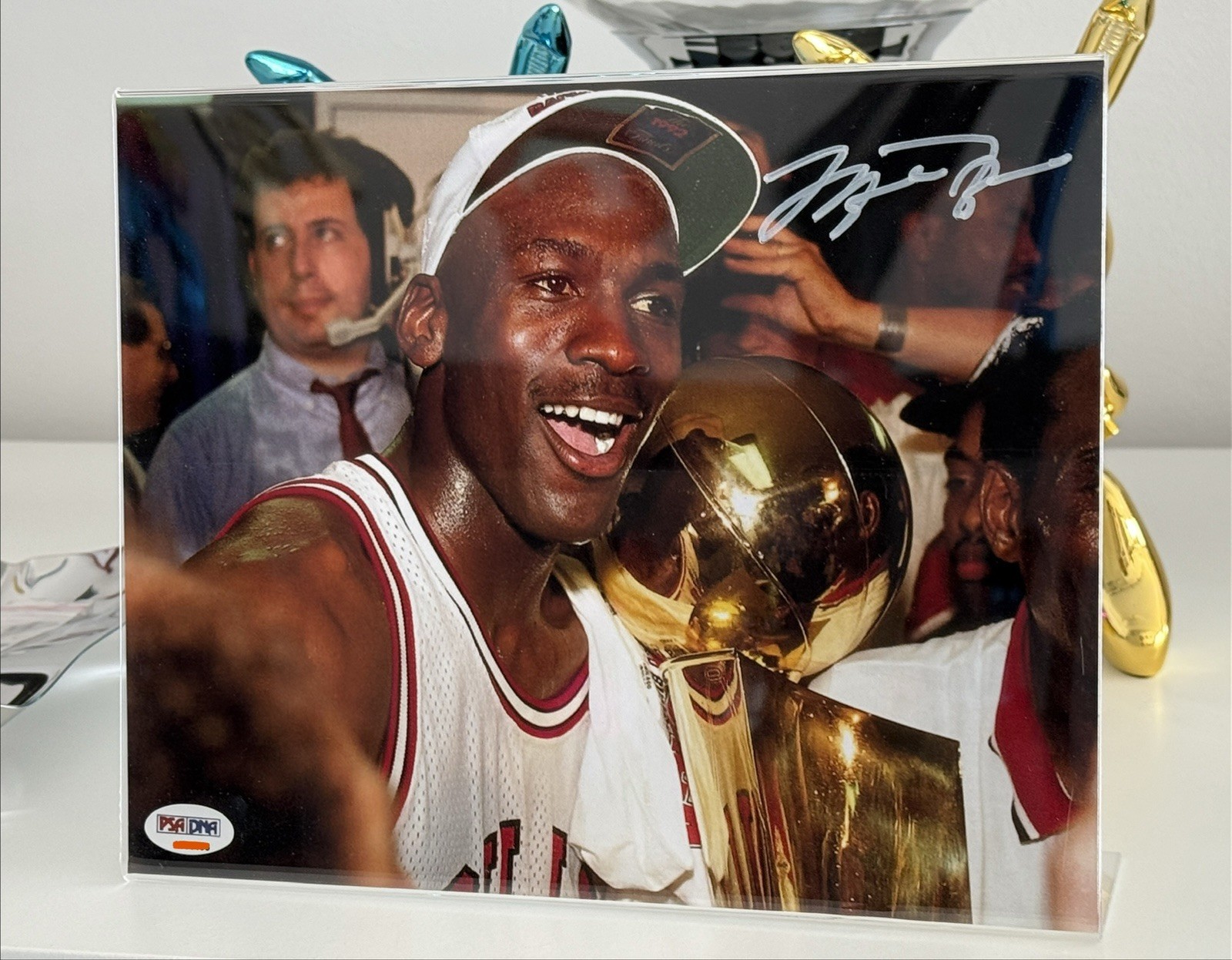 Michael JORDAN MJ Nike NBA Signed Photo COA Air PSA Basketball USA Chicago Bulls