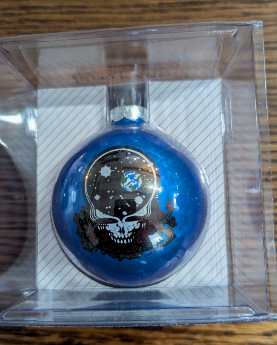RARE 1996 Santa's Rockshop GRATEFUL DEAD BLUE Deadhead Christmas Ornament NEW RARE 1996 Santa's Rockshop GRATEFUL DEAD BLUE Deadhead Christmas Ornament NEW