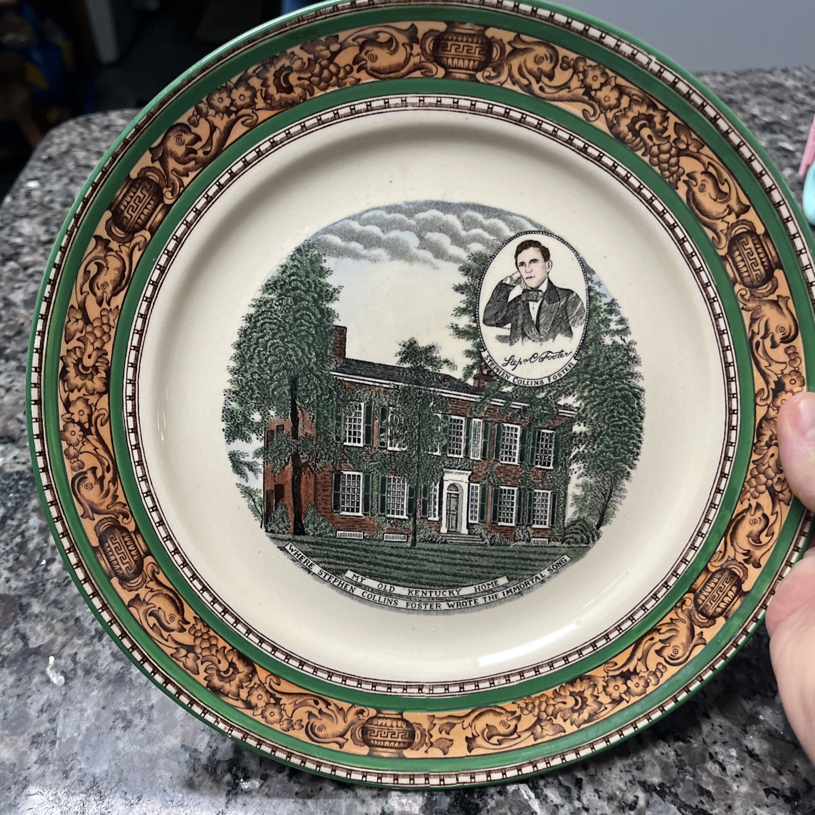 Old English Staffordshire Ware My Old Kentucky Home 10\