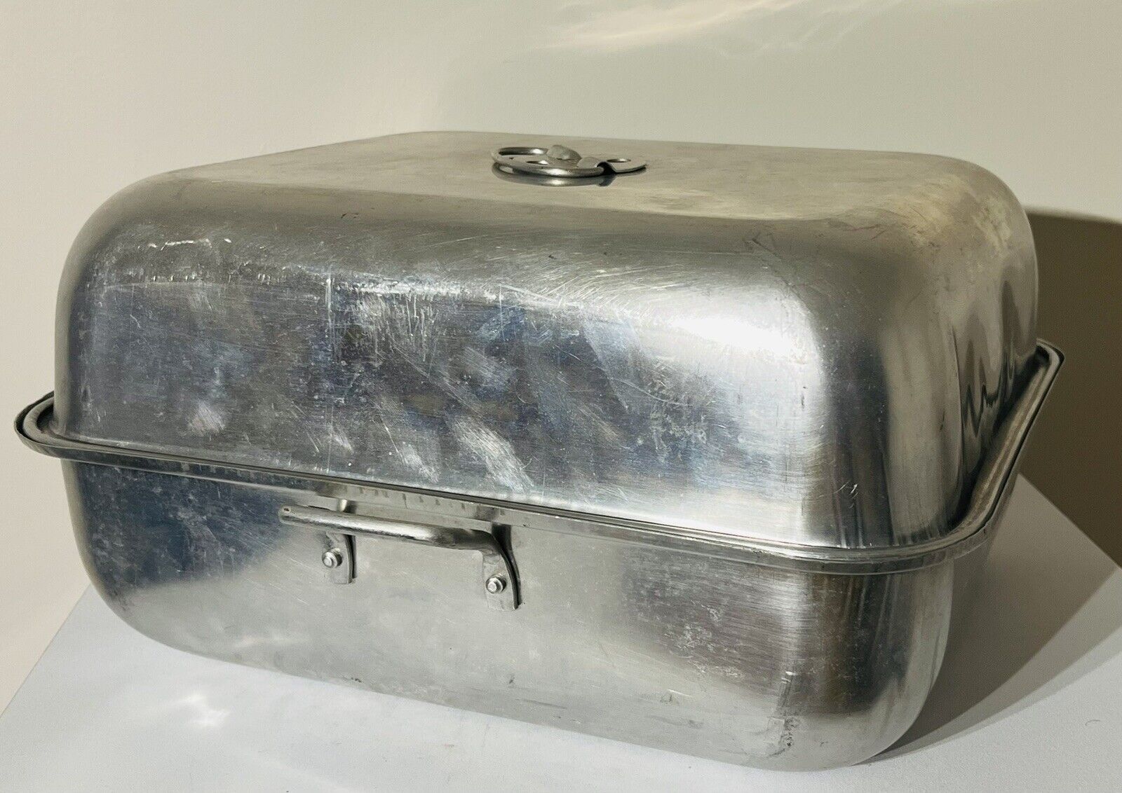 Vintage Large Aluminum Rectangle Roasting Pan