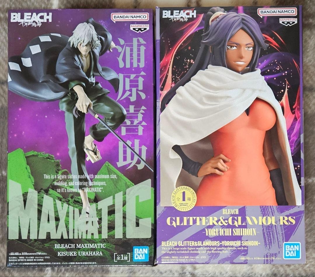 BLEACH MAXIMATIC Urahara Kisuke Shihoin Yoruichi Figure Set