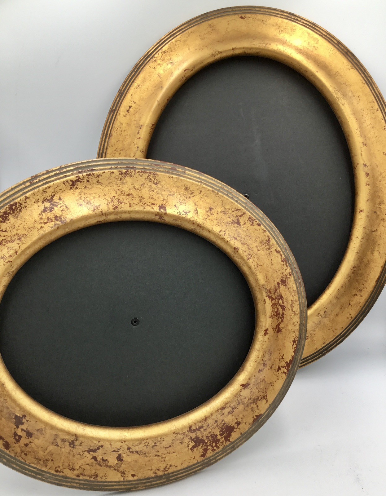 2-Vintage💥 Olan Mills Oval Gold Regency Frames Easelback Or Hanging- MCM