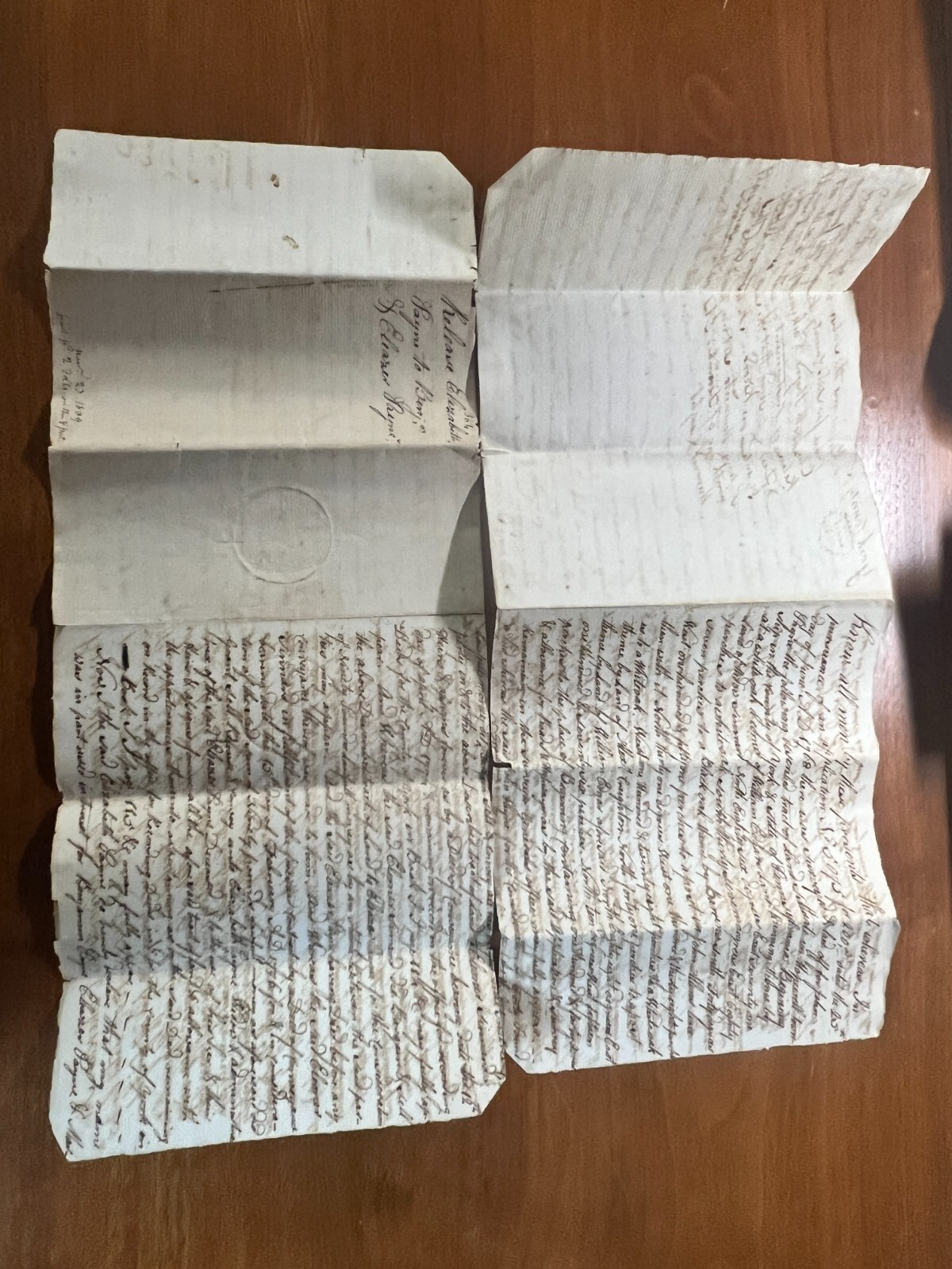 Before Declaration of Independence  hand seals and stamped Document