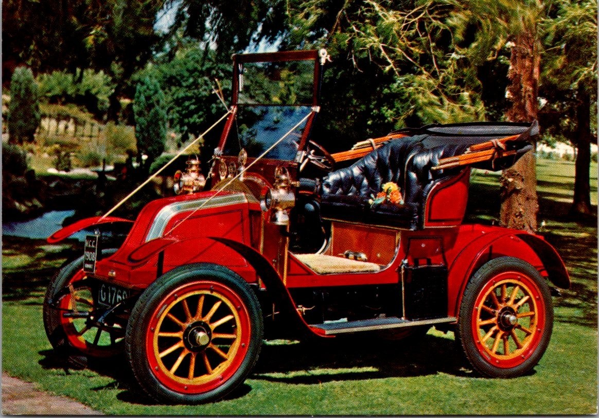 1908 RENAULT 4x6 automobile Postcard