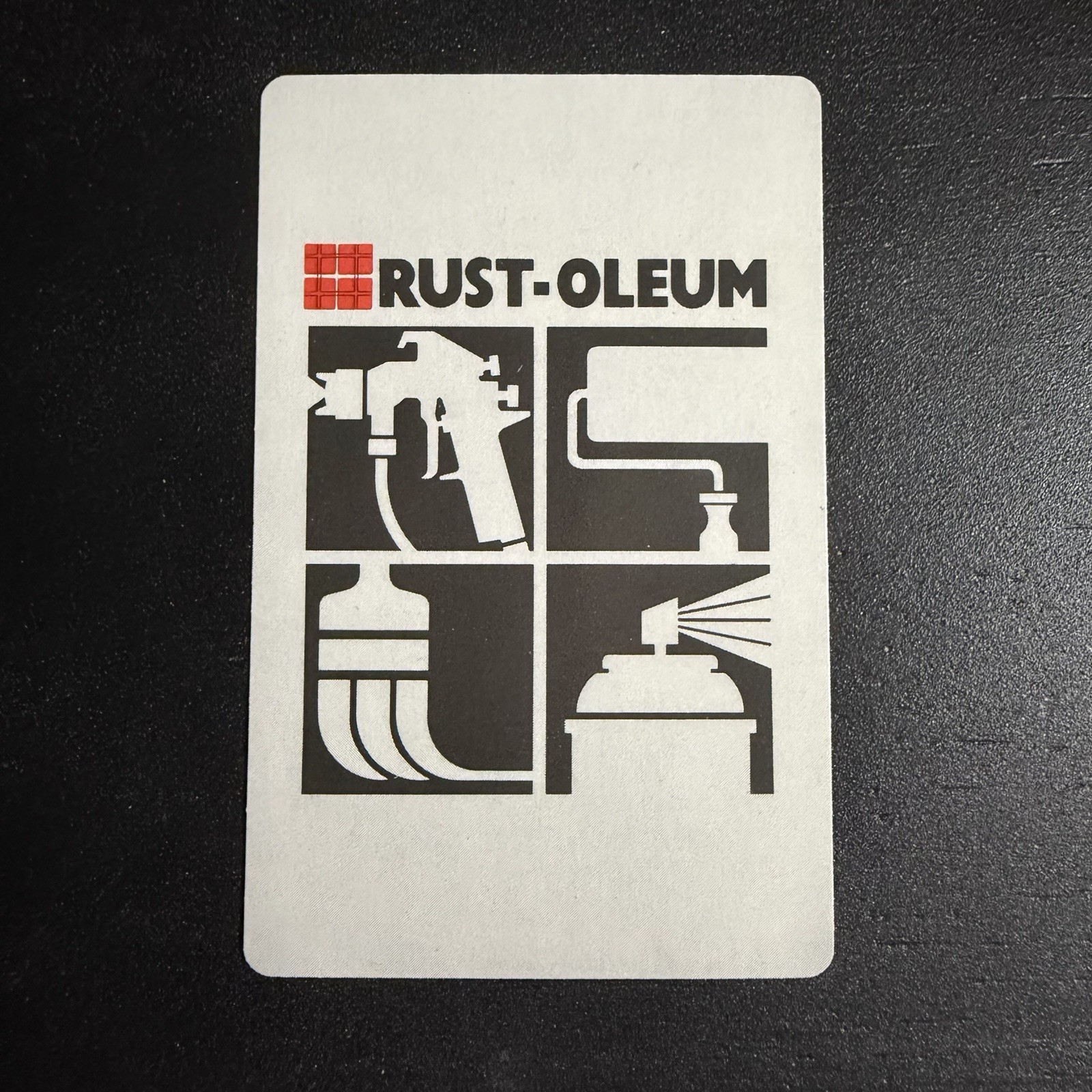 VTG Rust-oleum Single Swap Advertisement Playing Card
