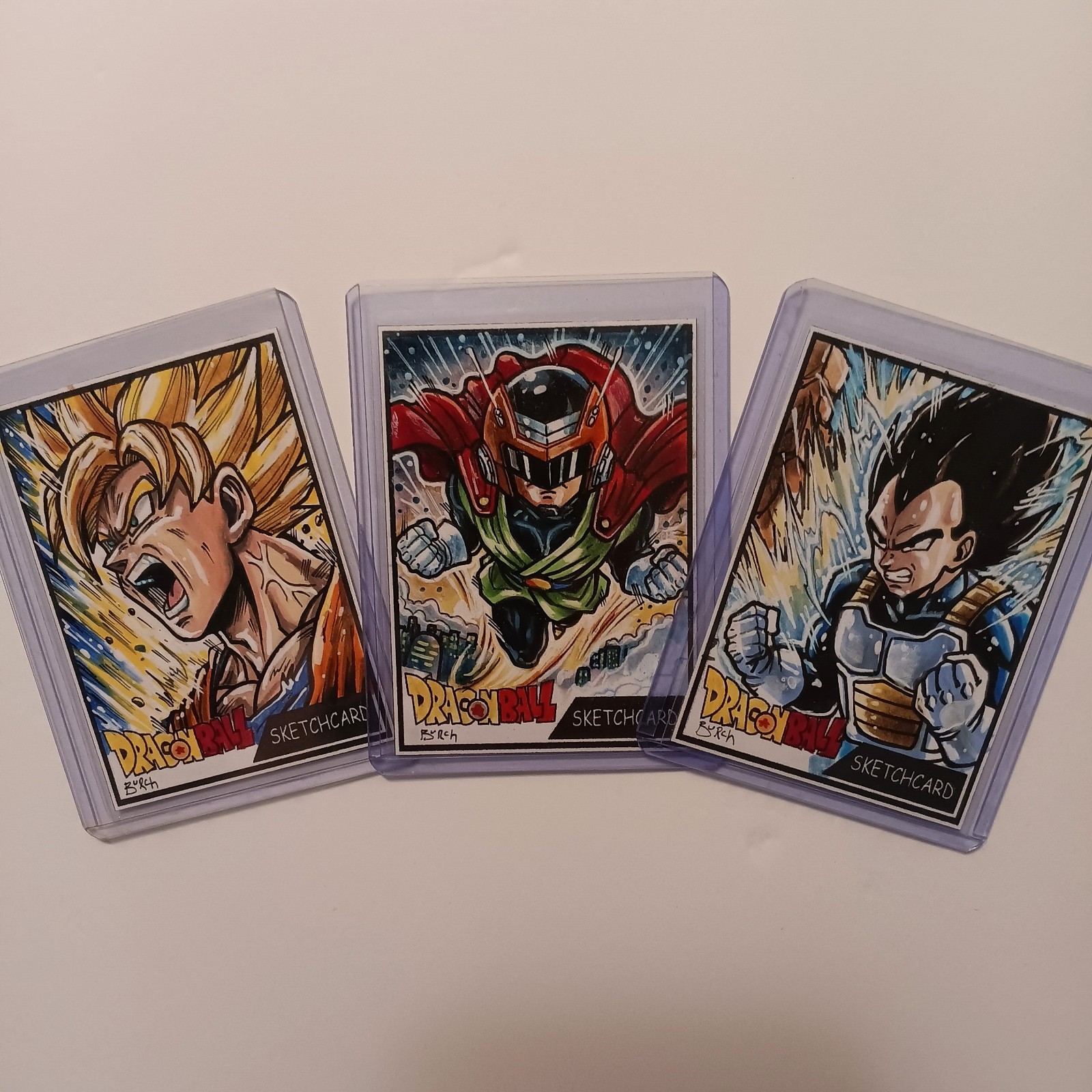 (3)DRAGONBALL PSC PERSONAL SKETCH CARDS 1/1 BURCH free s&h