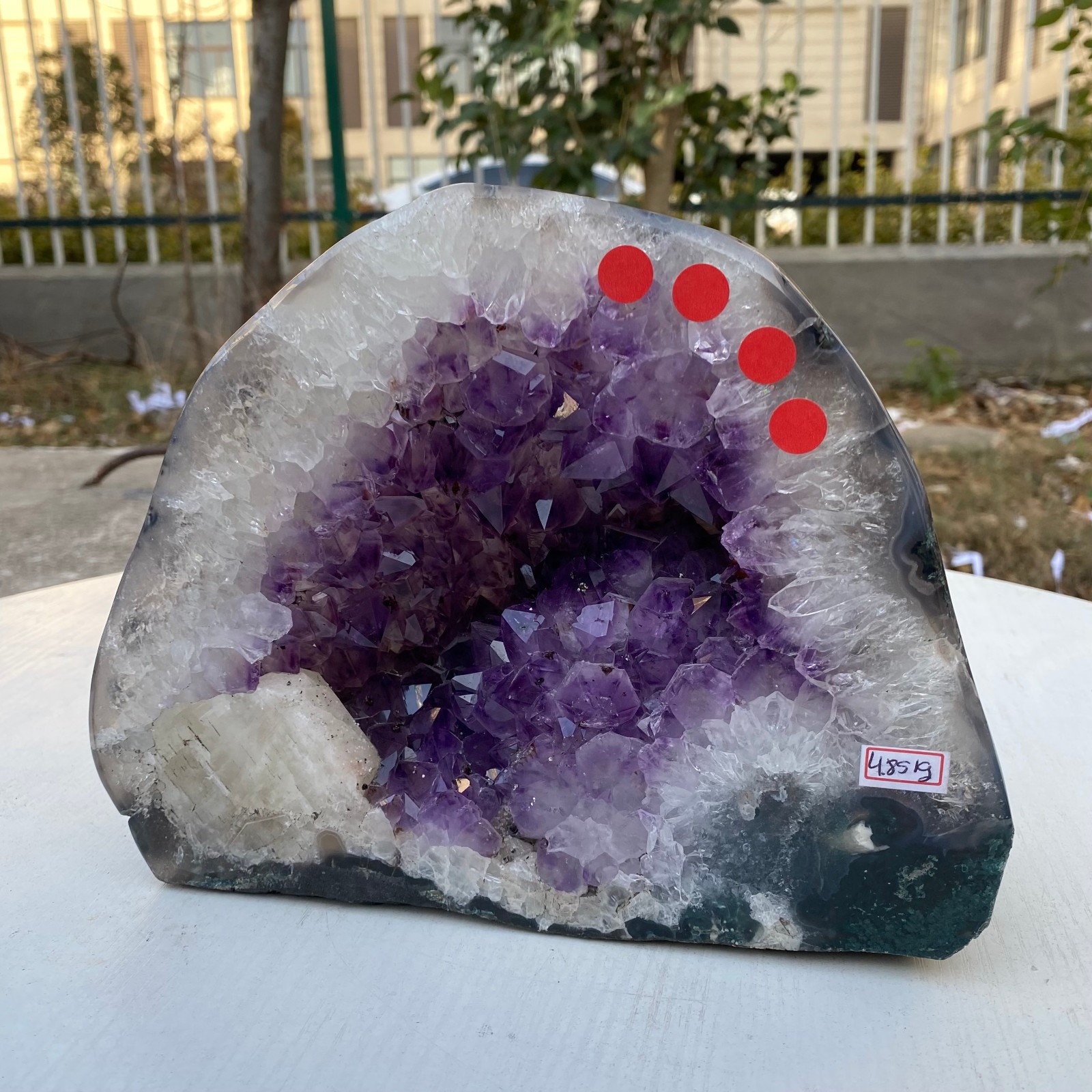 10LB Natural Amethyst Agate Earth Quartz Crystal Cluster Cathedral EnergyHealing