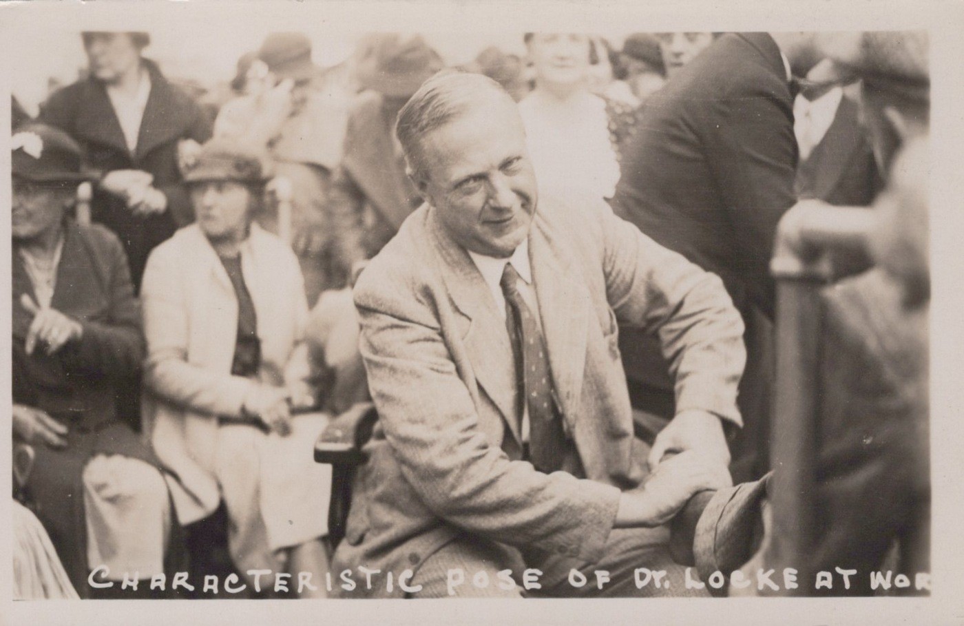 Dr. John Locke Folk Healer Ontario Canada Antique 1930s - RPPC Photo Postcard
