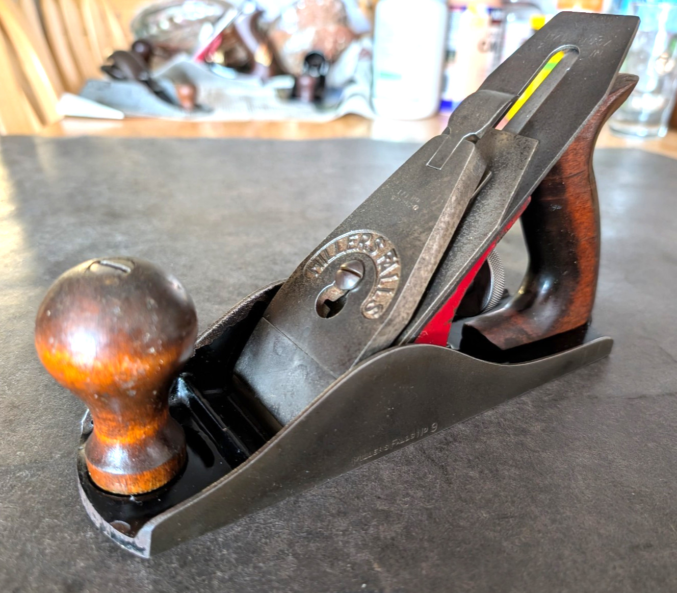 Vintage Millers Falls No 9 Plane w/ Patented SPLIT Lever Cap Like Stanley No 4