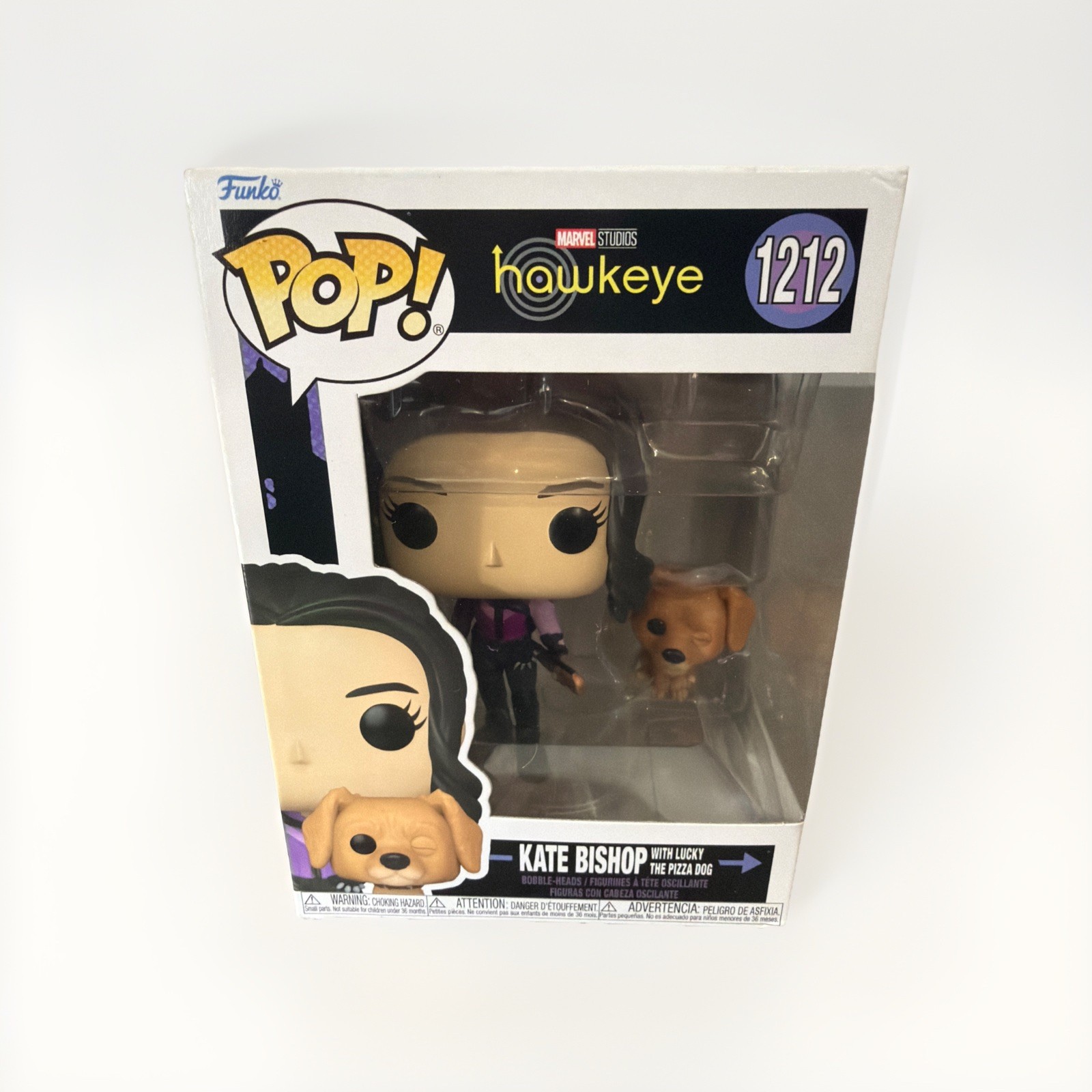 Funko Pop & Buddy TV Marvel: Hawkeye - Kate Bishop with Lucky The Pizza Dog