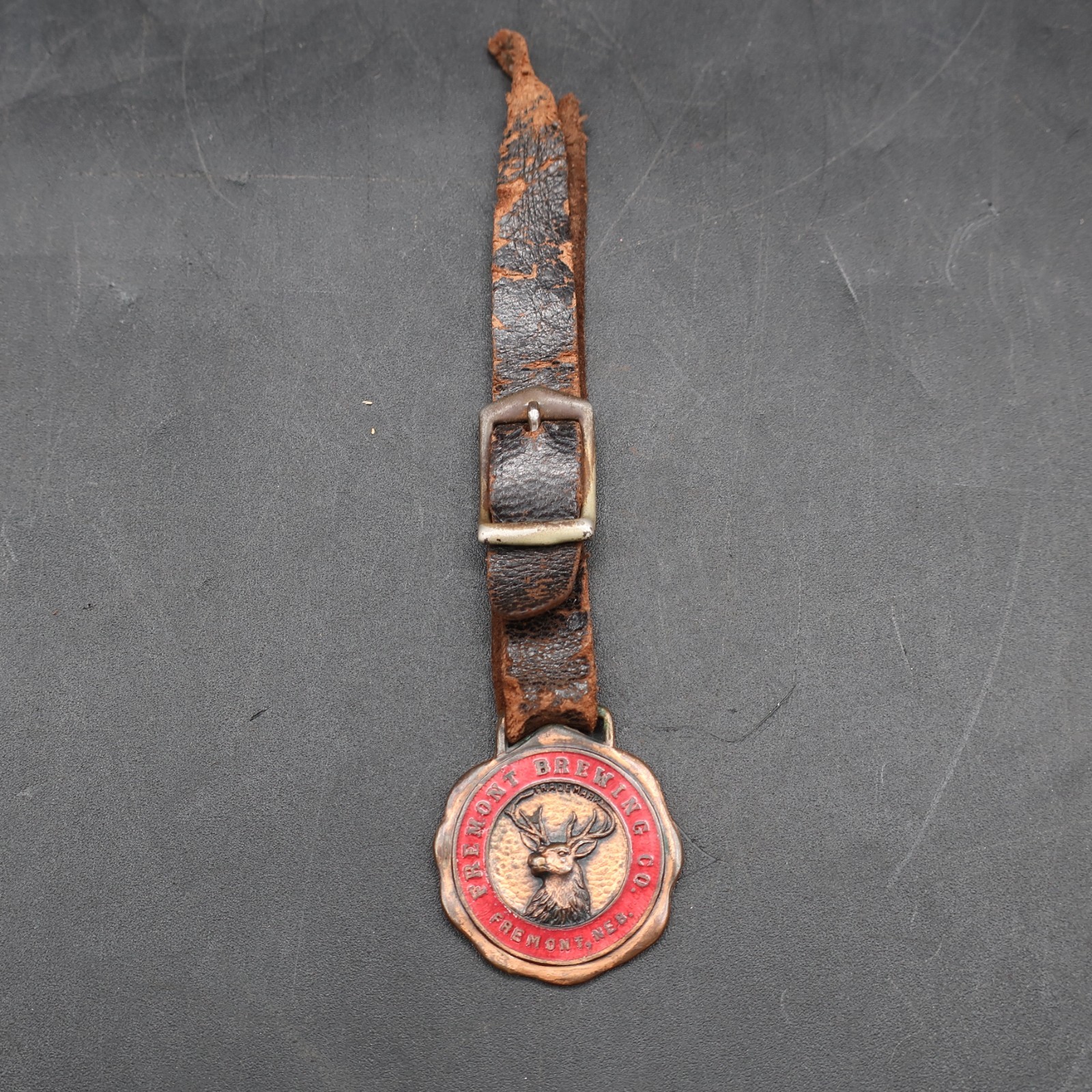 Circa 1910 Fremont Brewing Watch Fob, Nebraska Pre Prohibition - SUPER RARE