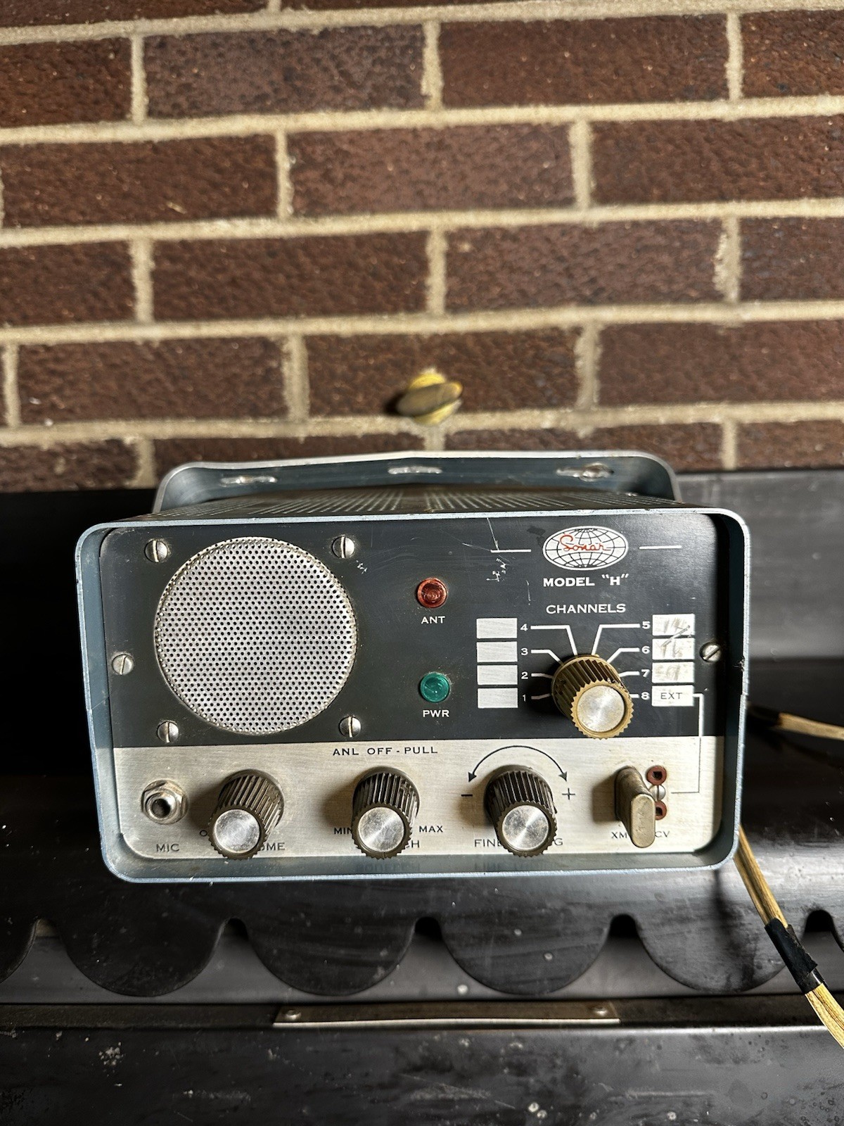 Vintage Sonar Model H 12V CB Radio 7 Channel Tube Transceiver Untested Repair