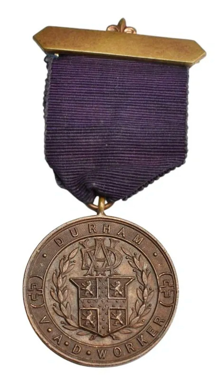 World War One Durham VAD Voluntary Aid Worker 1914-1919 Tribute Award Medal